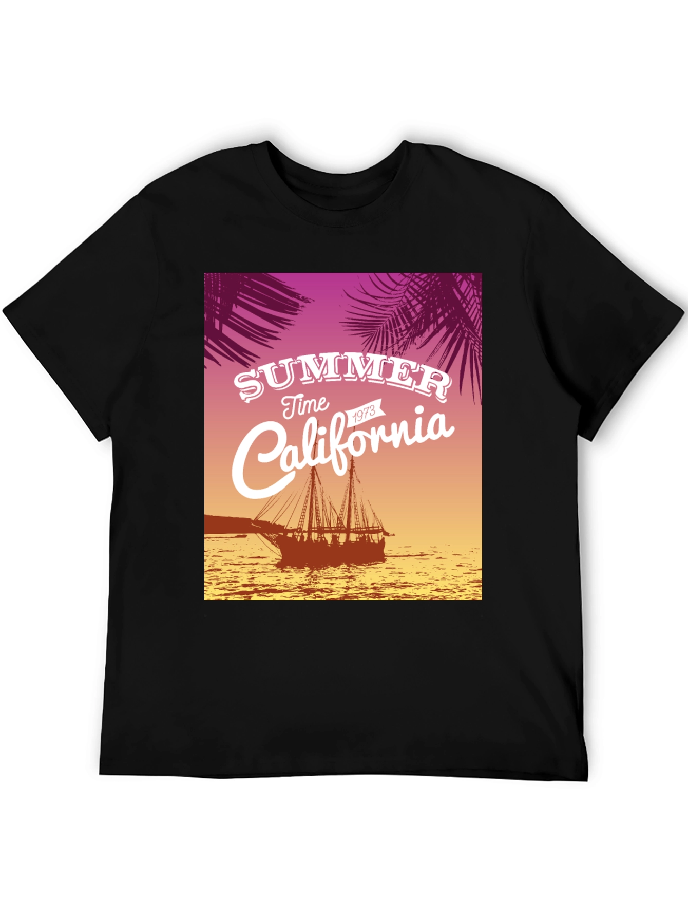 Black Summer Time California Tee view 5