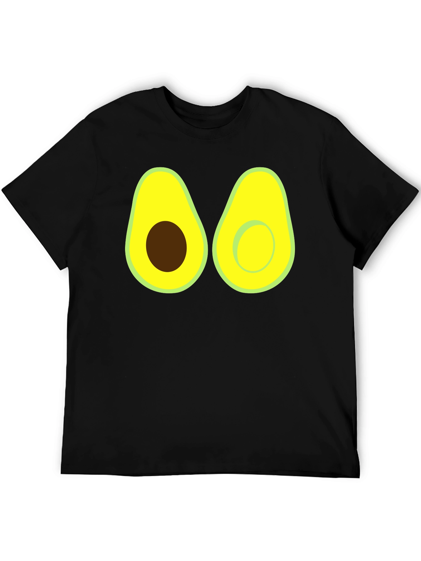 Black Avocado Graphic Tee - Funny Fruit Shirt view 5