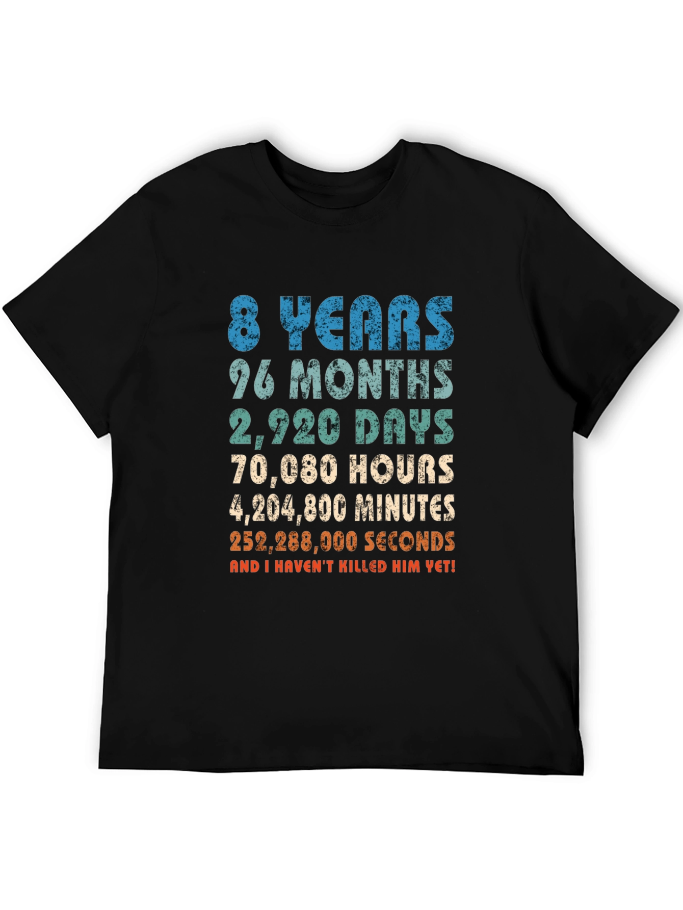 Black 8 Years Anniversary T-Shirt view 5