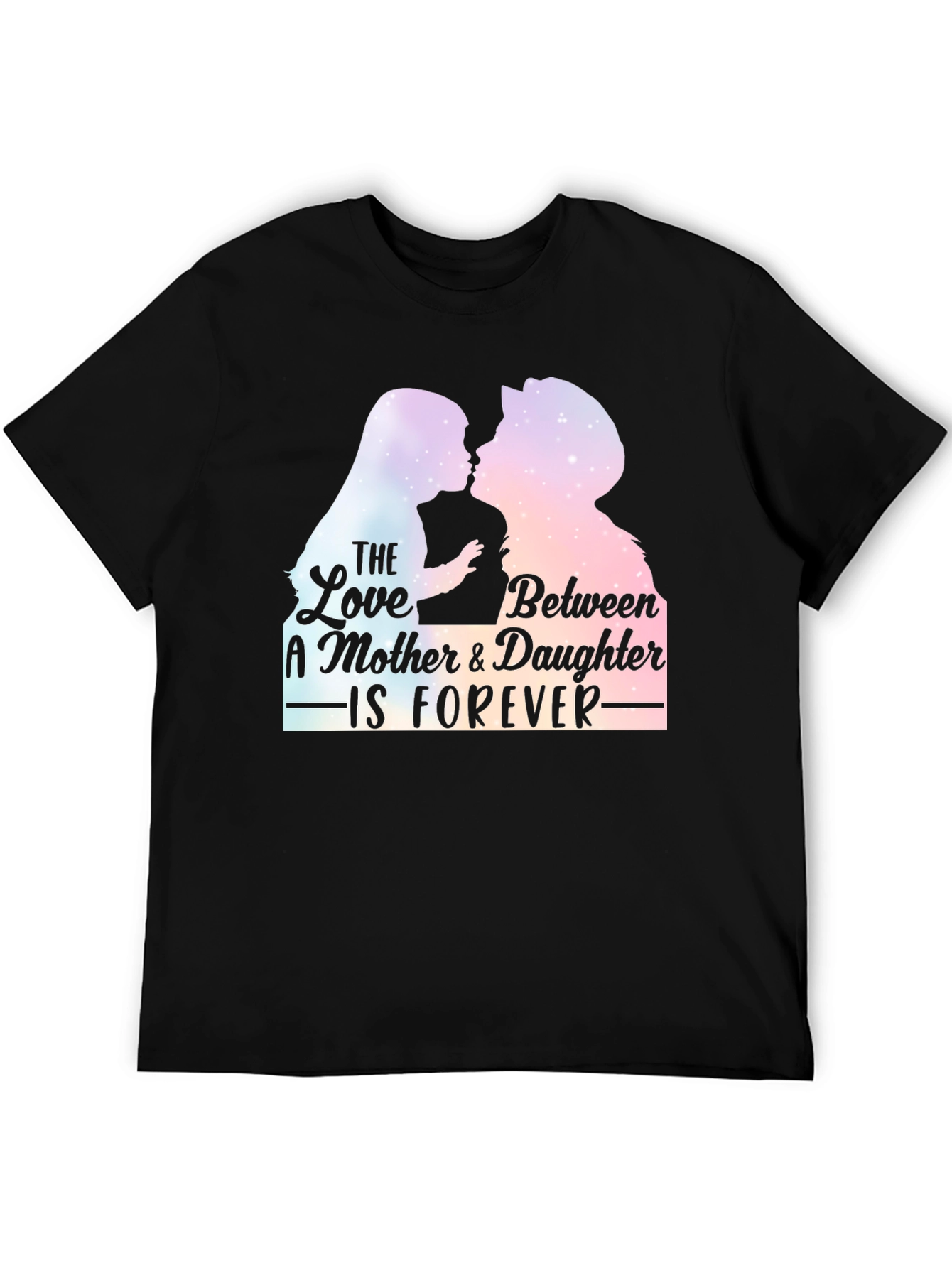 Black Mother & Daughter Forever T-Shirt - Black view 5