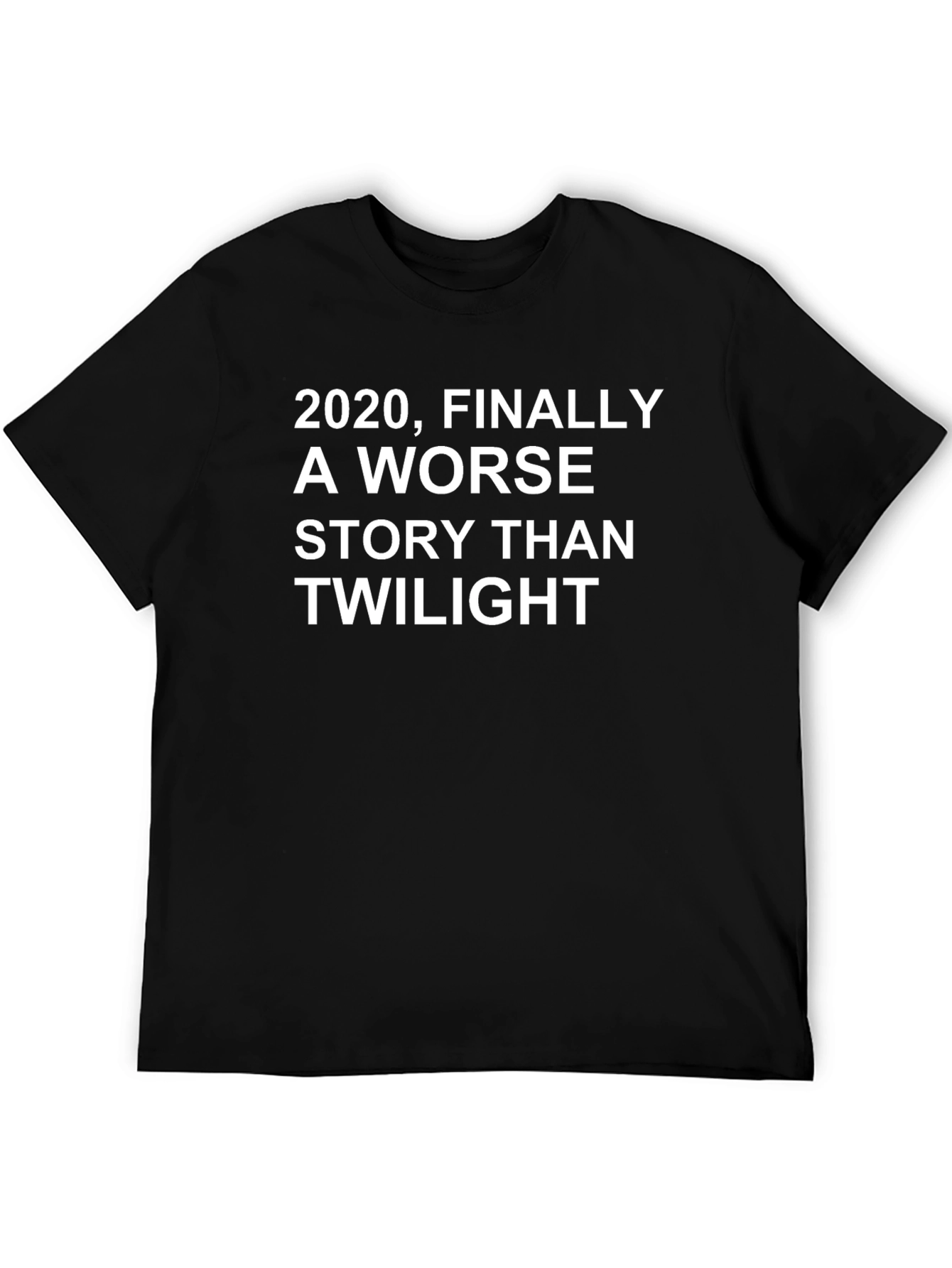 Black 2020 Worse Than Twilight Novelty T-Shirt view 5