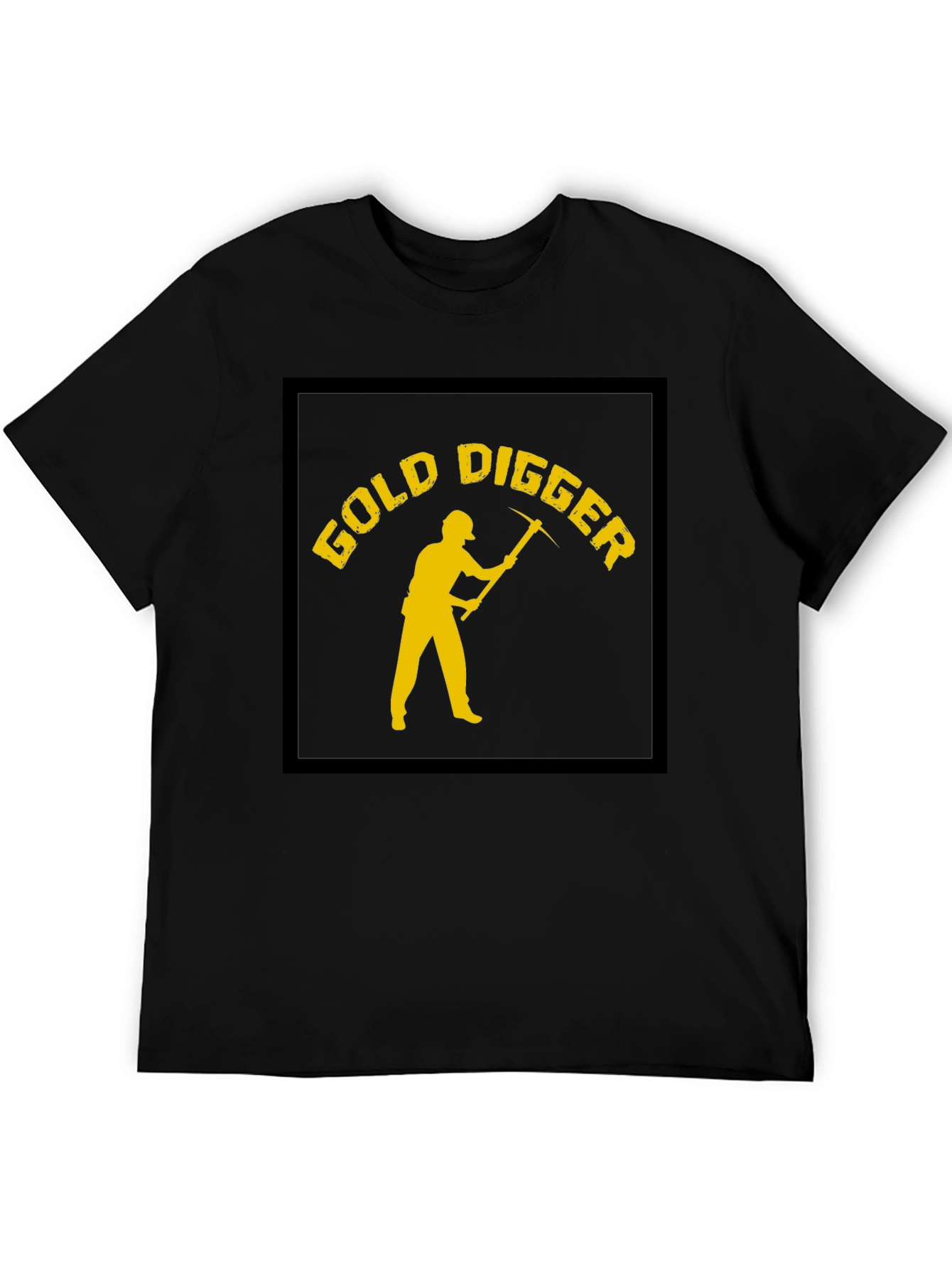 Black Gold Digger T-Shirt - Novelty Graphic Tee view 5
