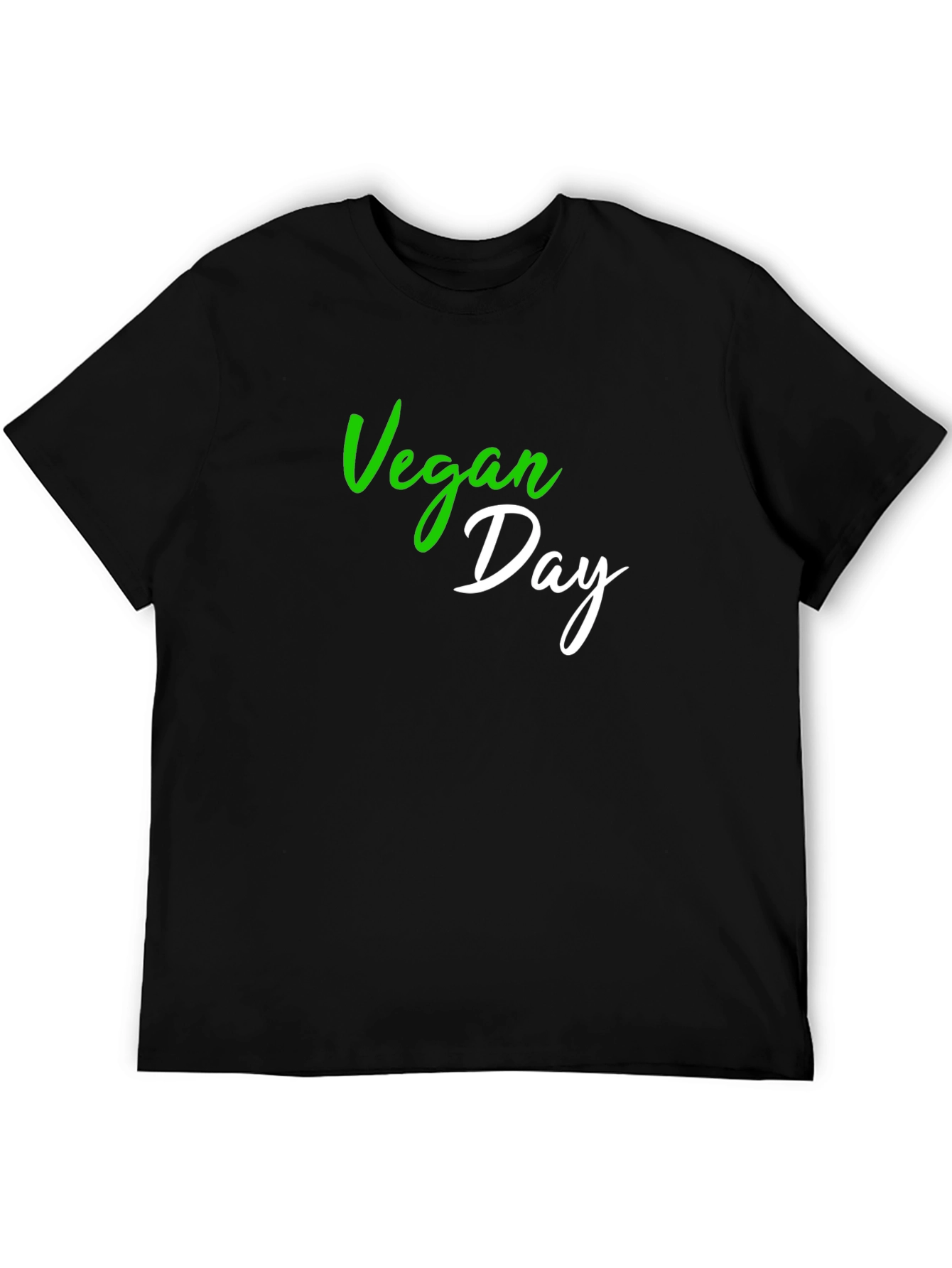 Vegan Day Black T-Shirt - Unisex - 5