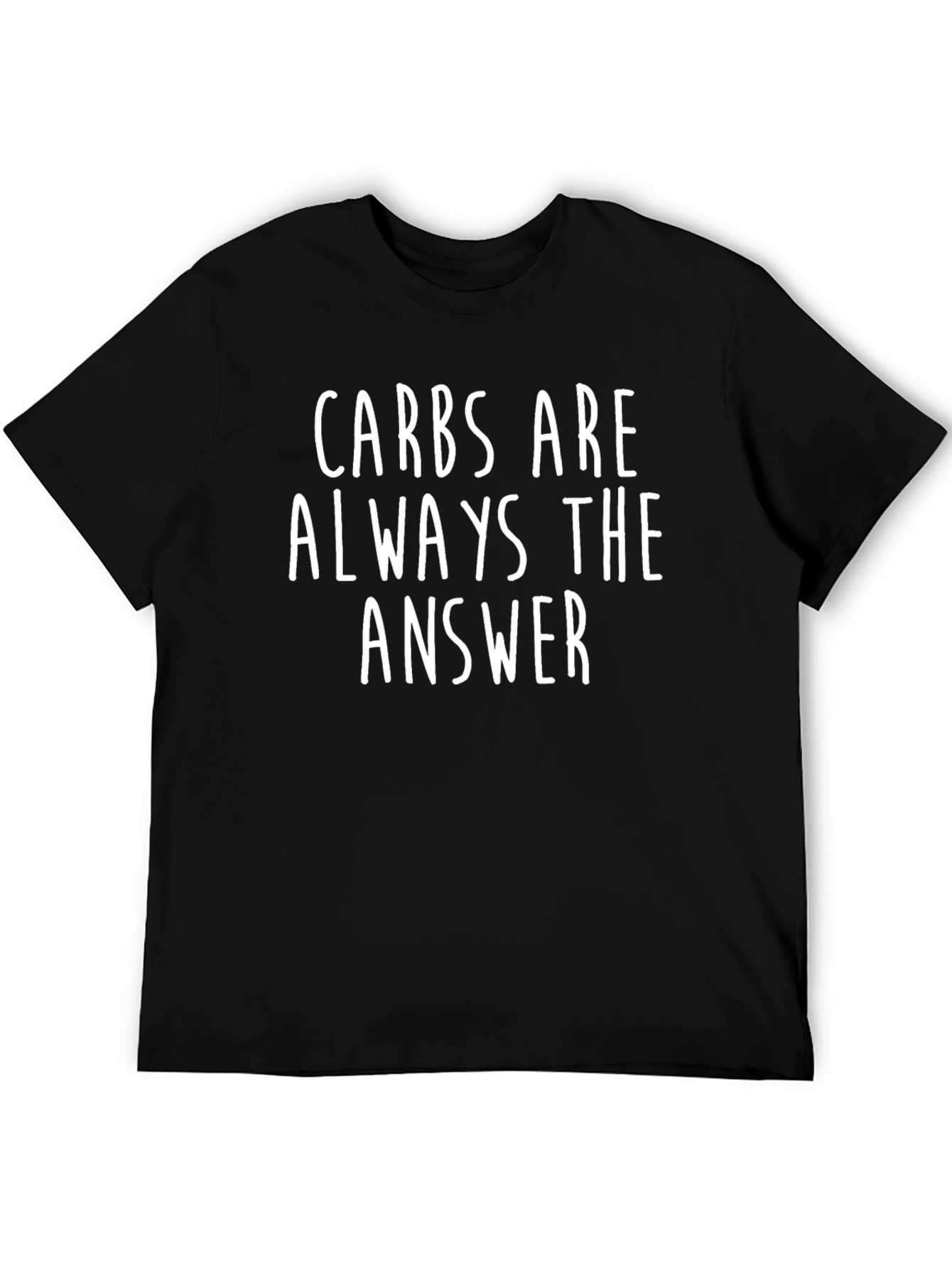 Black Carbs Are Always The Answer Graphic Tee view 5