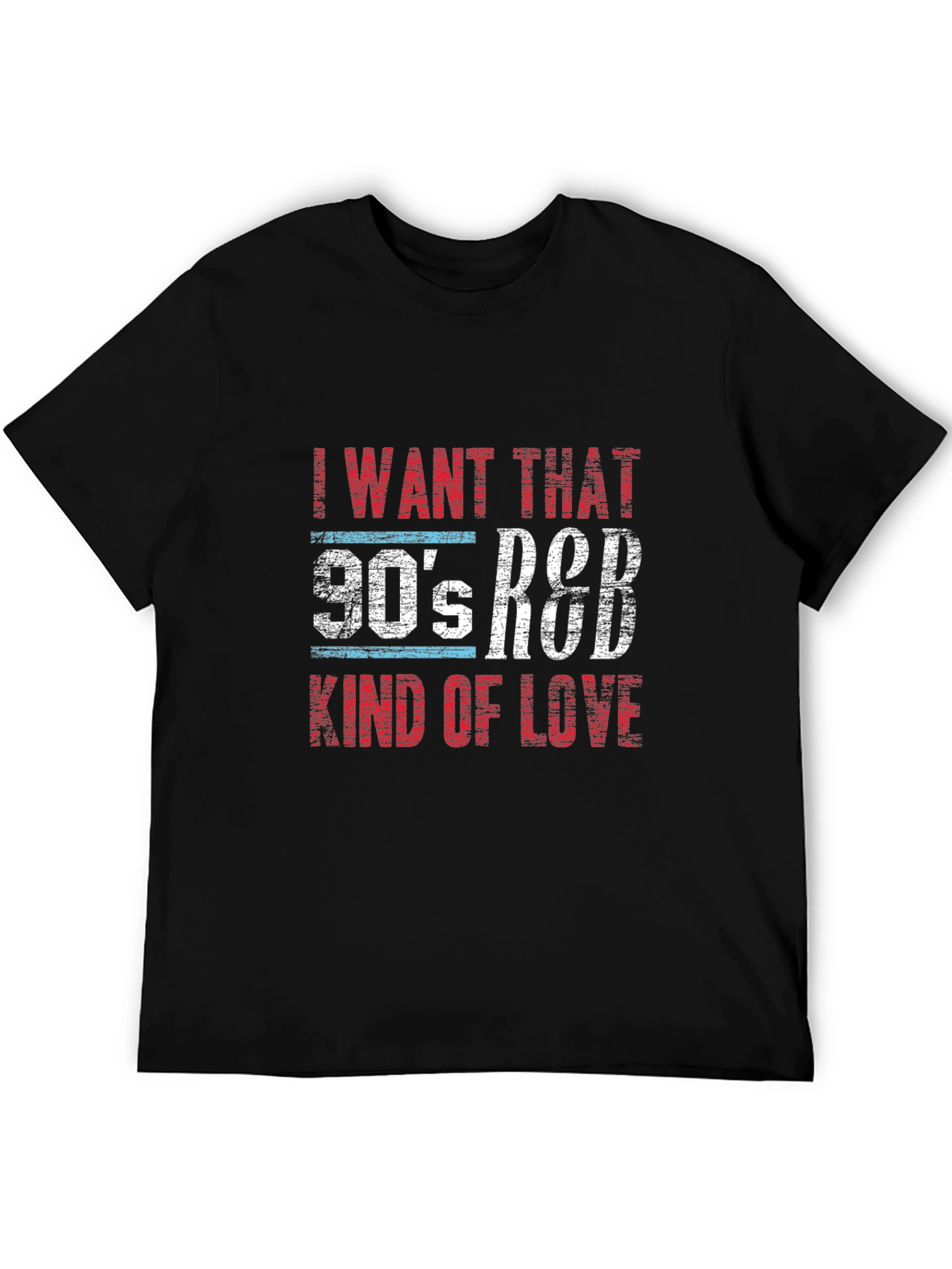Black 90's R&B Kind of Love Graphic T-Shirt view 5