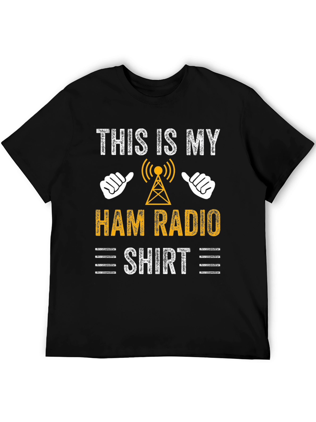 Black Ham Radio Shirt - Funny Amateur Radio Operator Tee view 5