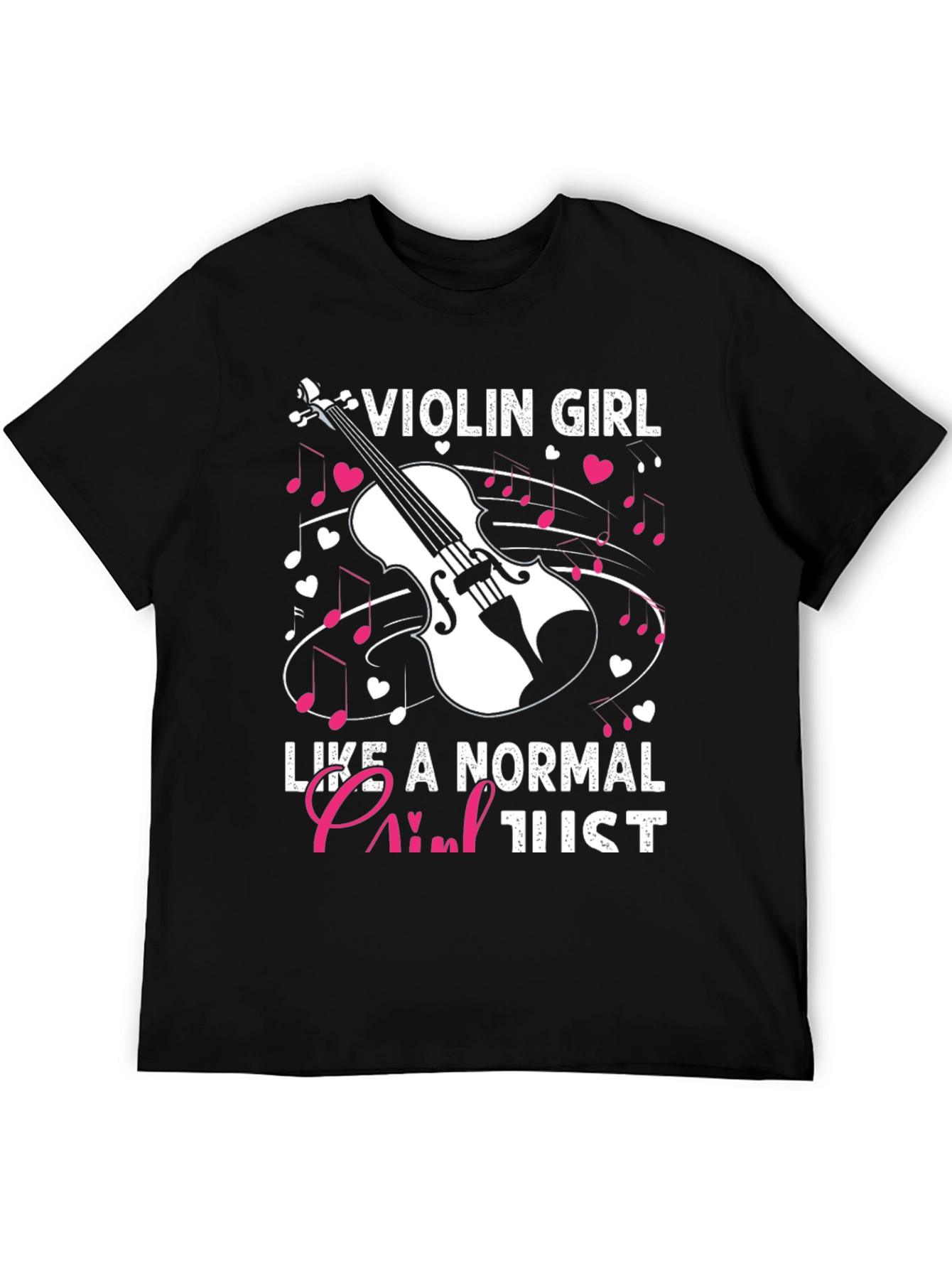 Black Violin Girl Like a Normal Girl T-Shirt view 5