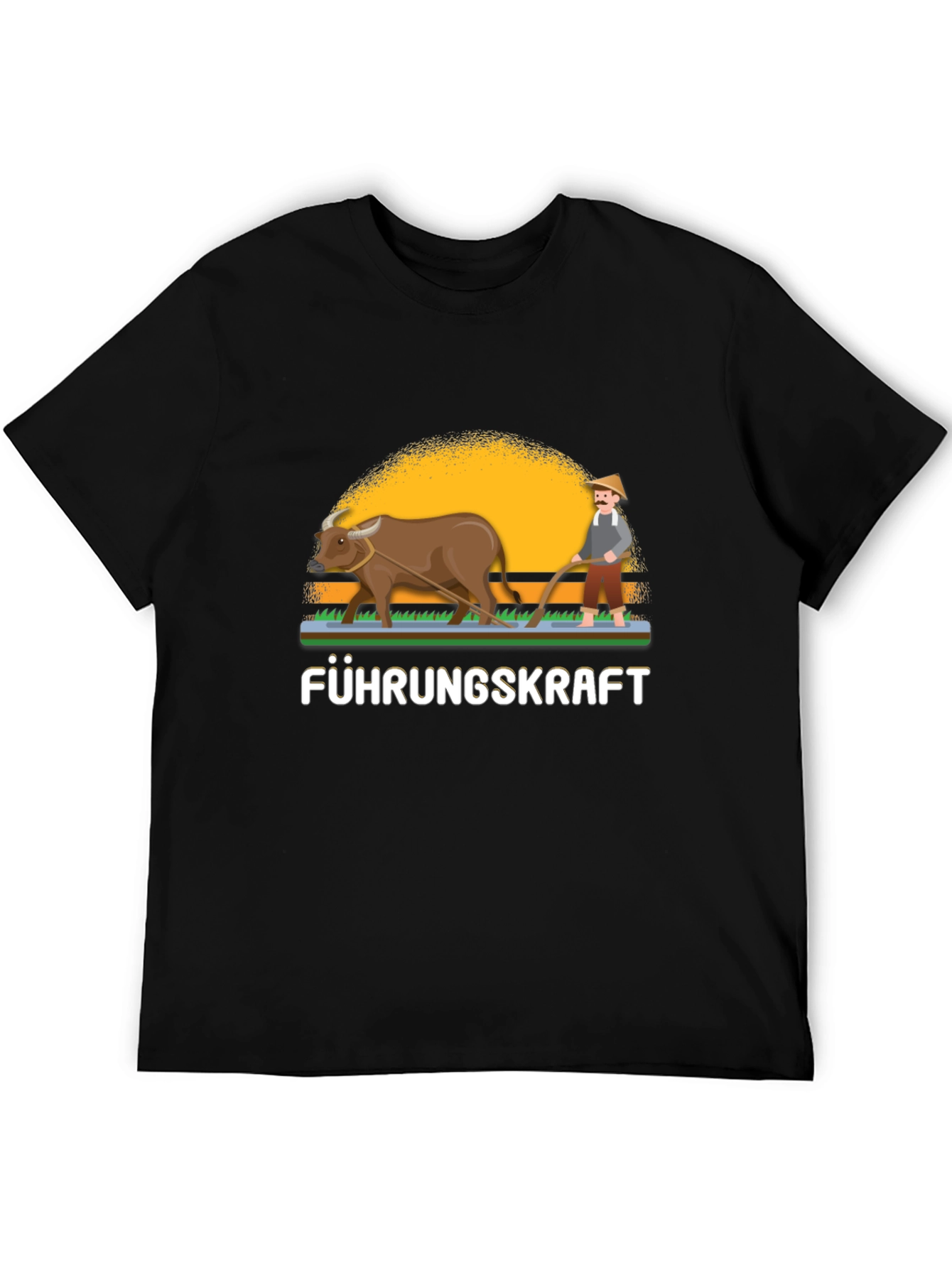 Black Führungskraft Farmer Graphic Tee view 5