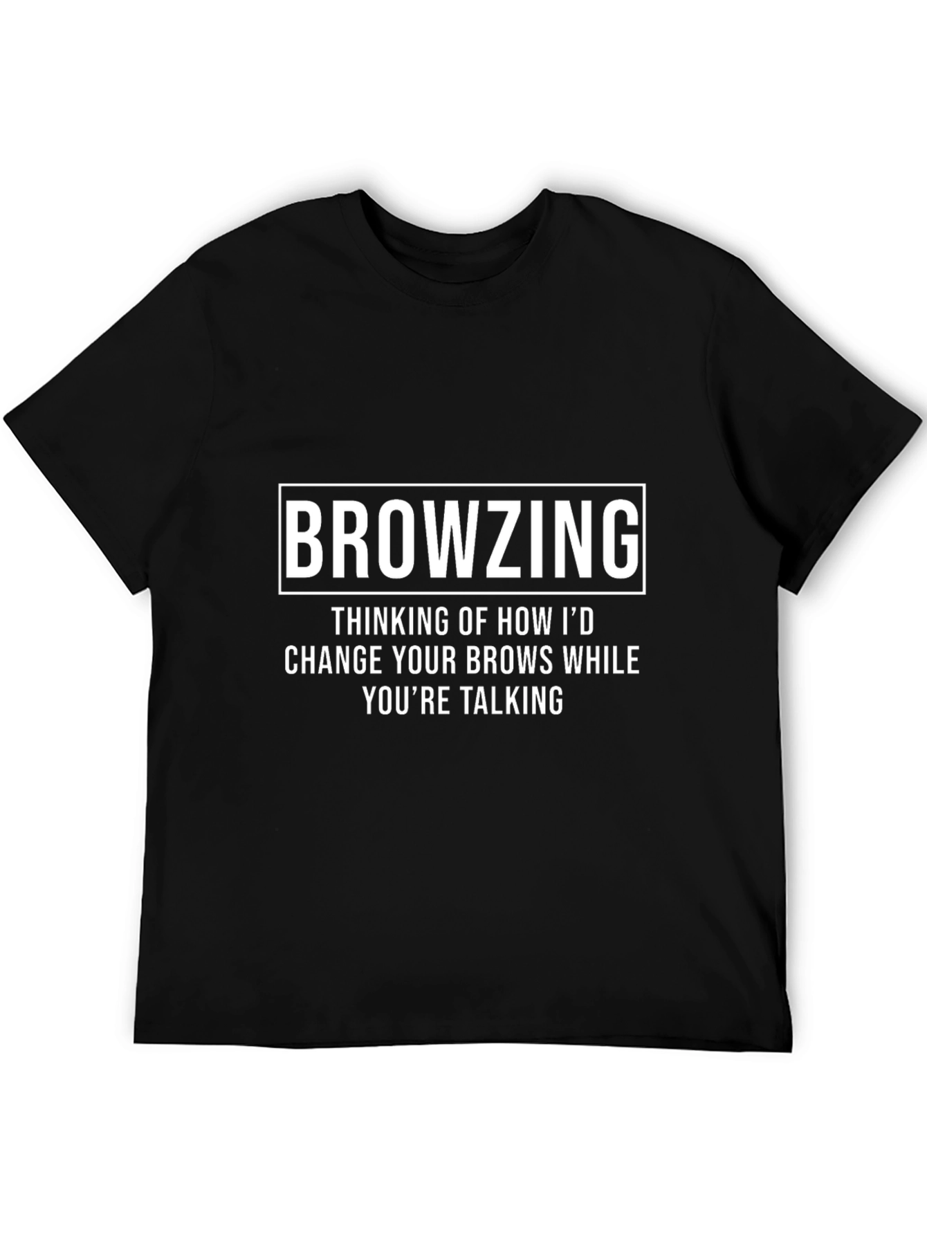 Black Browsing Graphic T-Shirt - Funny Sarcastic Tee view 5