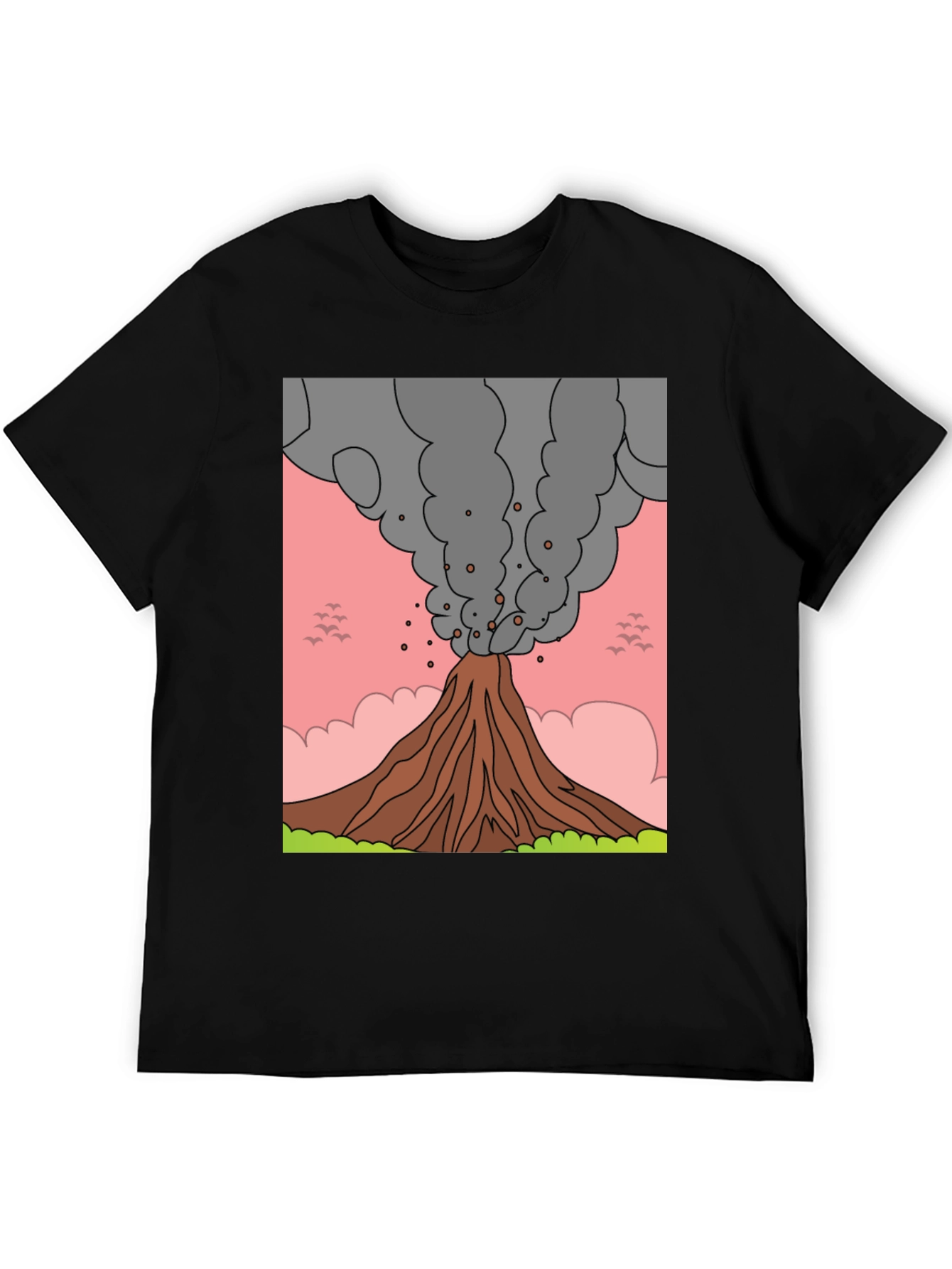 Black Volcano Graphic Tee - Erupting Style! view 5