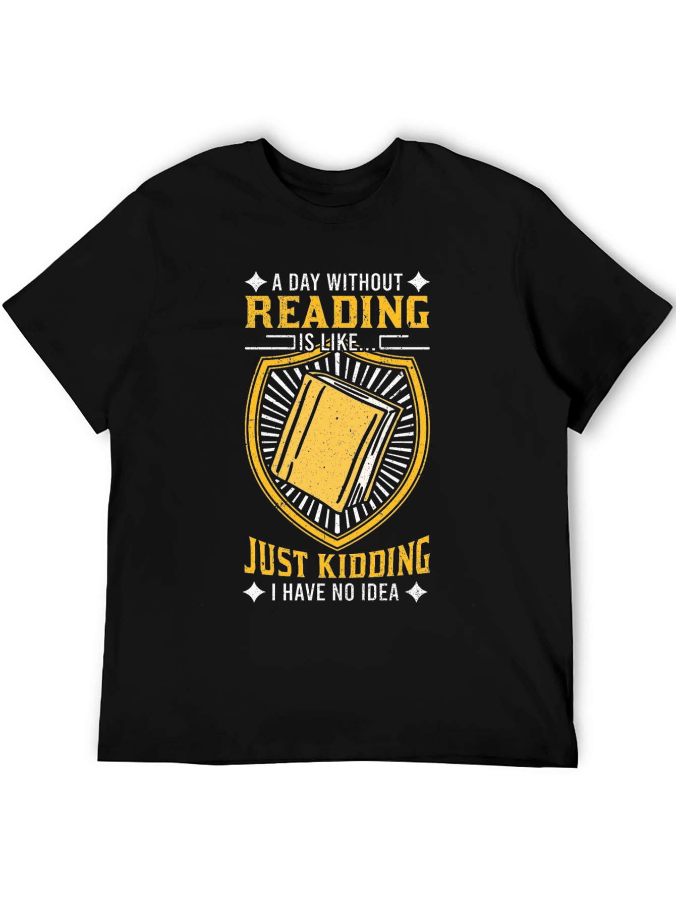 Black Funny Reading T-Shirt - Book Lover Gift view 5