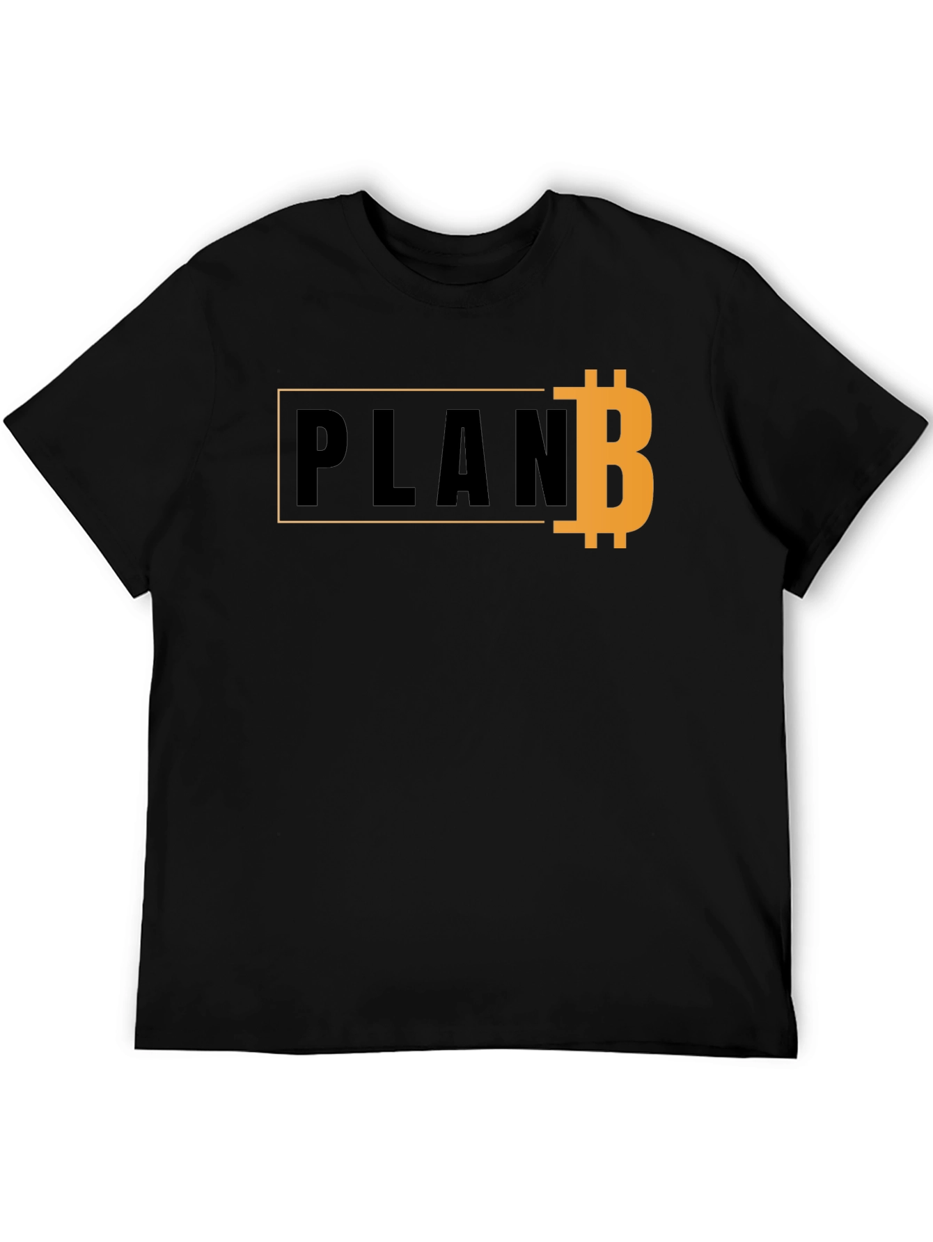 Black Plan B Bitcoin Graphic T-Shirt view 5