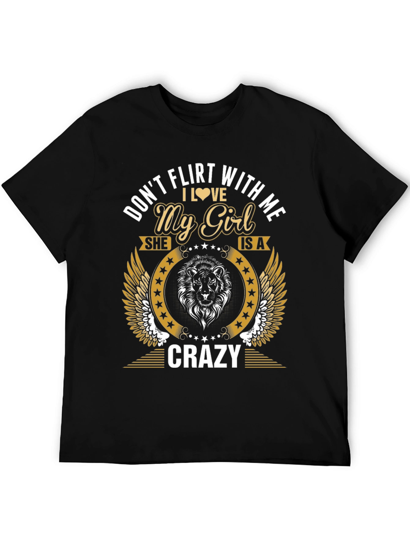Black Don't Flirt With Me My Girl T-Shirt view 5