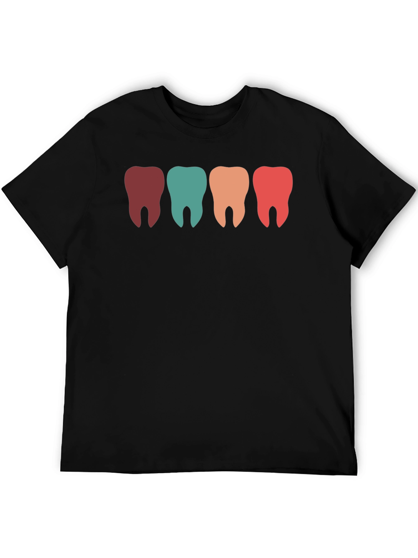 Retro Dental T-Shirt: Colorful Teeth Design - 5