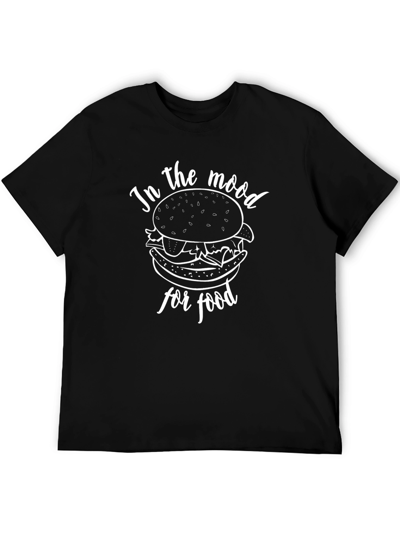Black In the Mood for Food Black Graphic Tee view 5