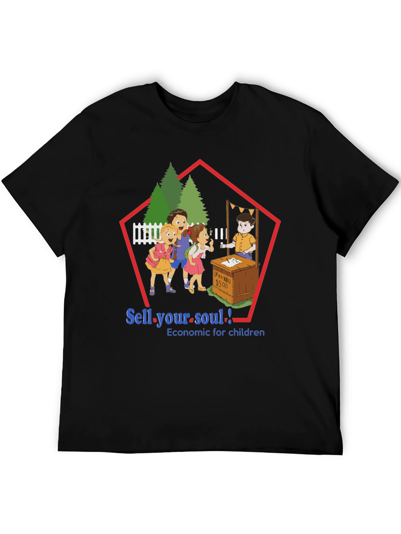 Black Sell Your Soul Graphic Tee view 5