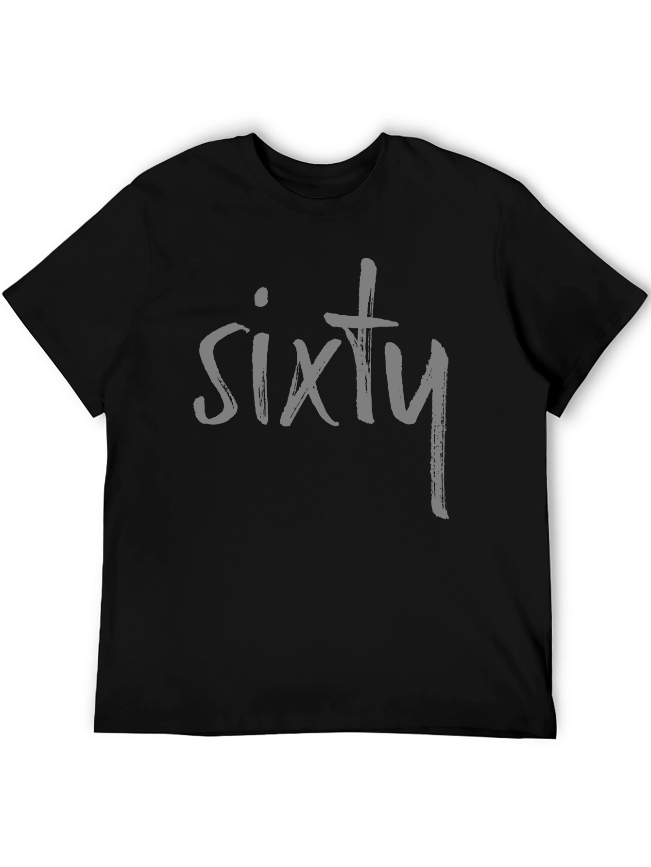 Black Sixty Graphic Tee - Stylish Birthday Shirt view 5