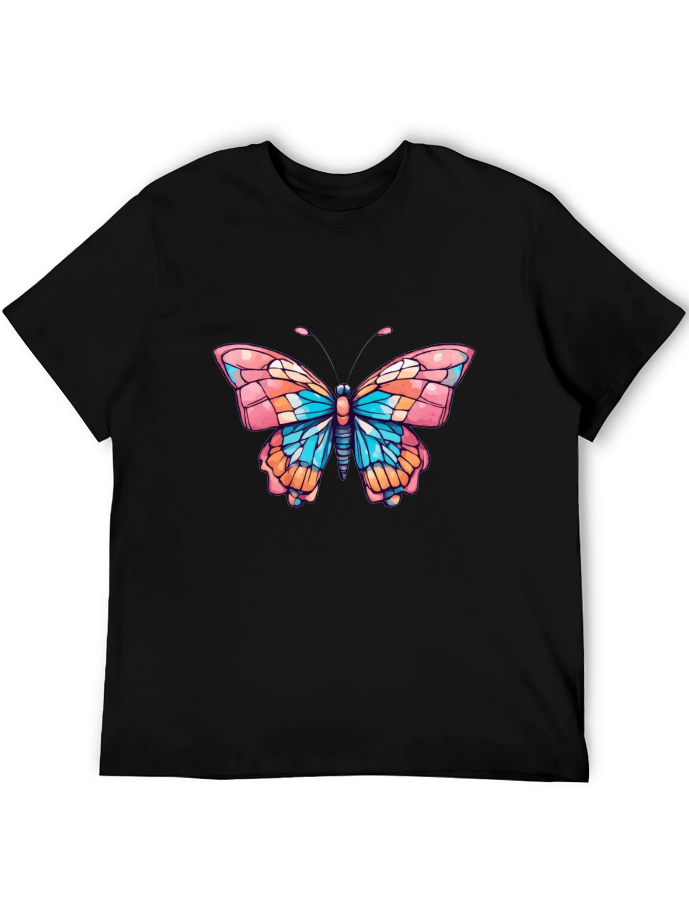 Black Butterfly Graphic Tee - Stylish Black T-Shirt view 5