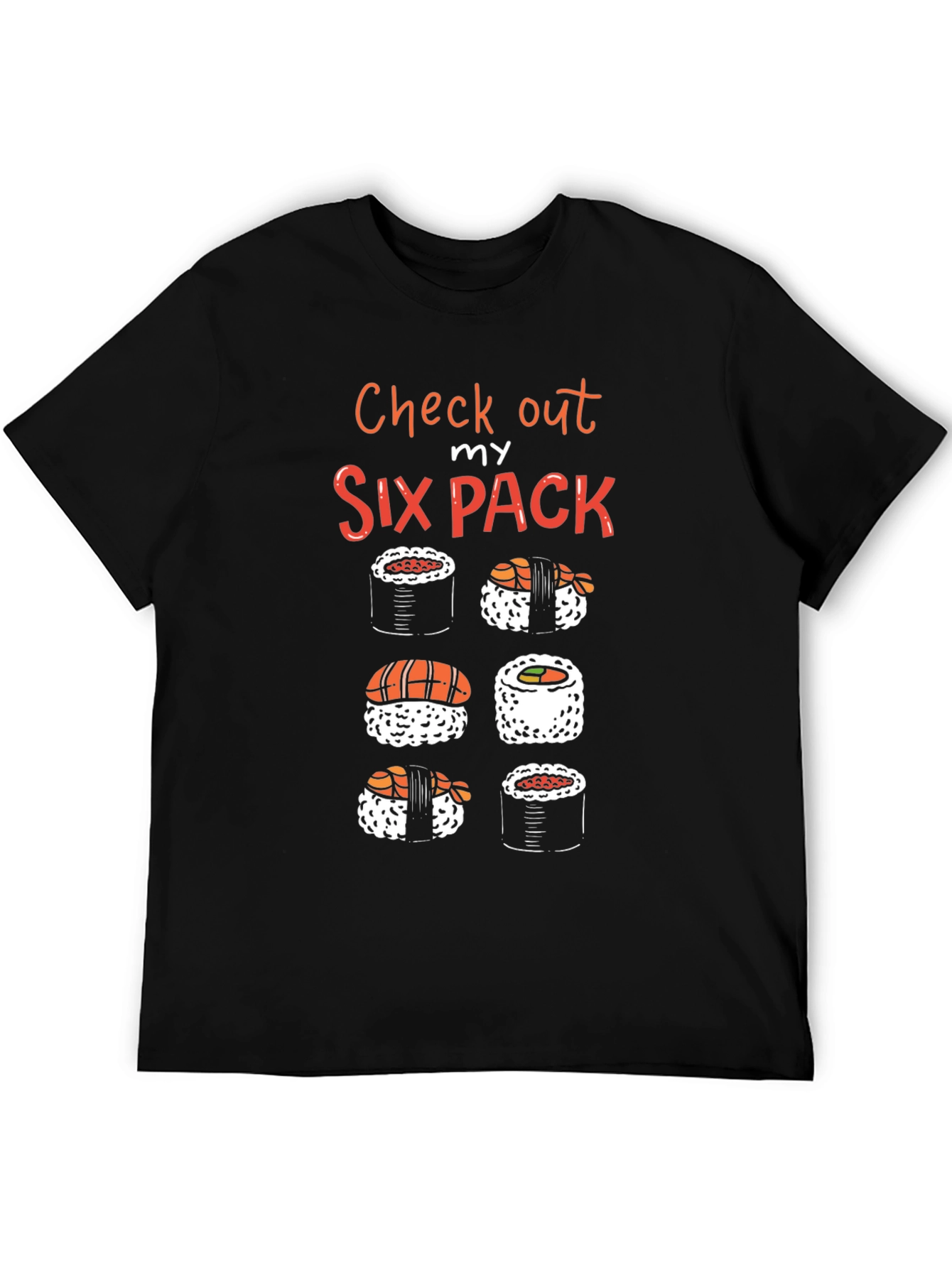Black Sushi Six Pack T-Shirt view 5