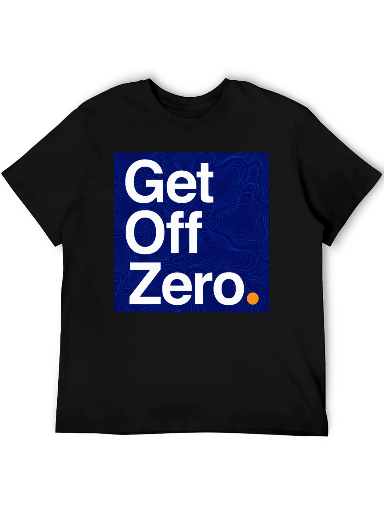 Black Get Off Zero Graphic Tee - Bold Statement Shirt view 5