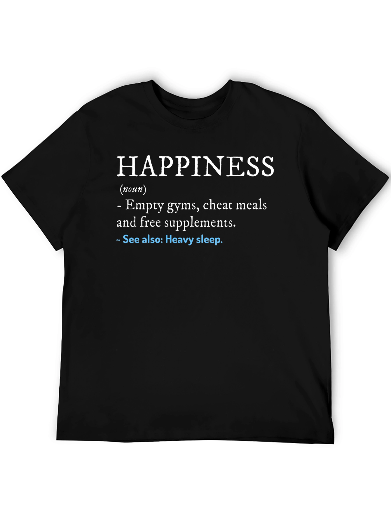 Black Happiness Definition Black Graphic Tee view 5