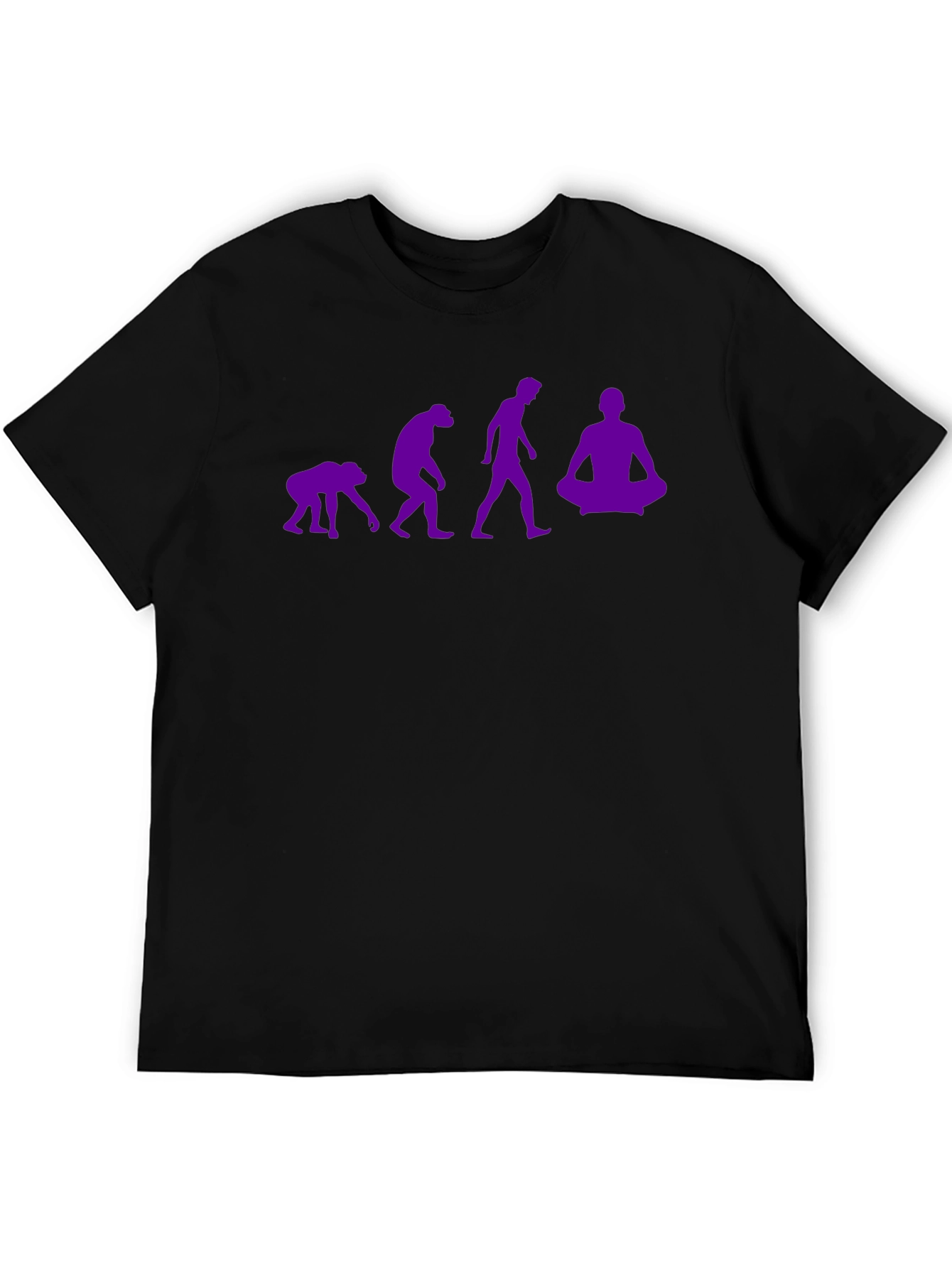 Black Evolution of Man Graphic T-Shirt view 5