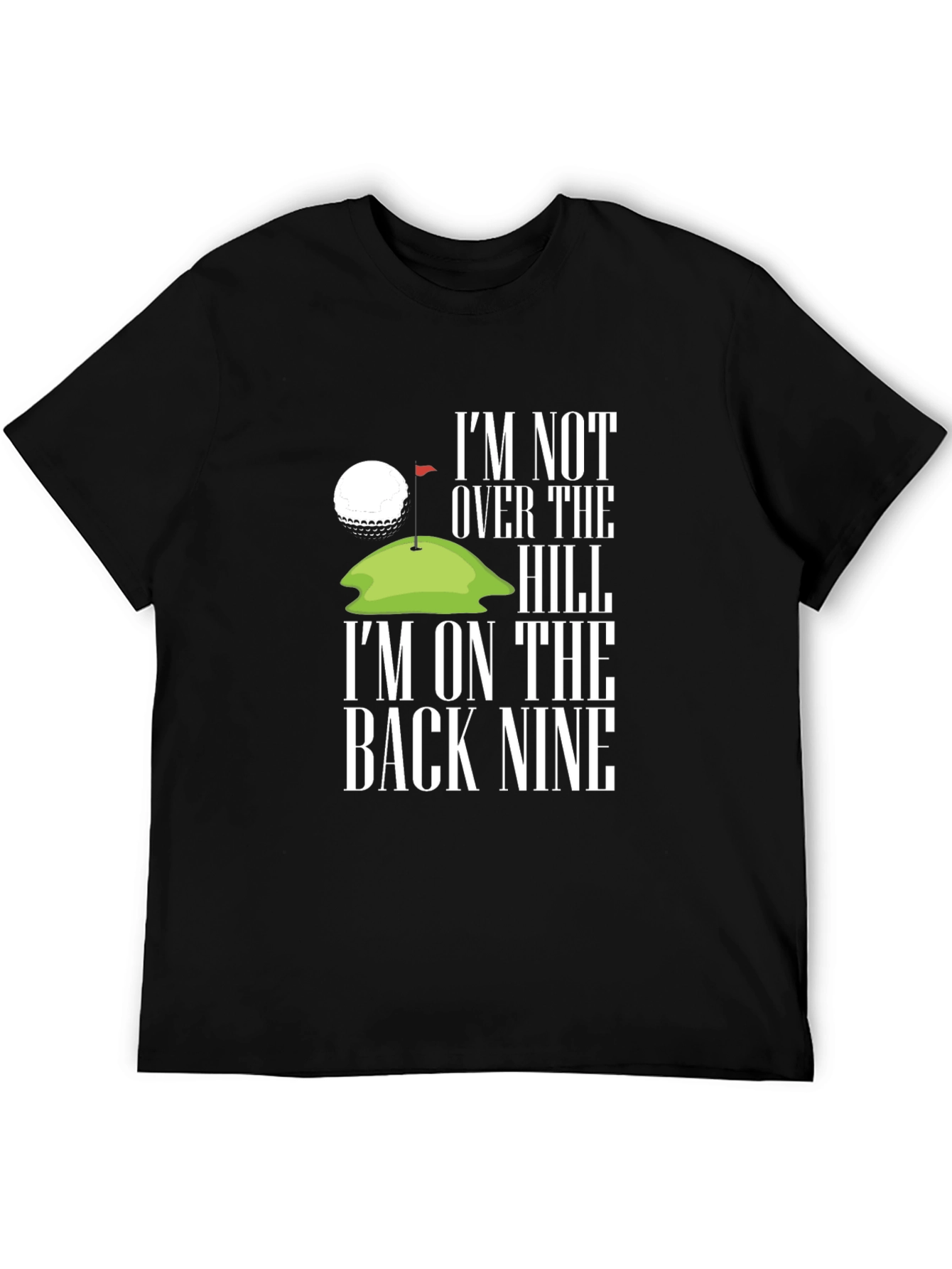 Black Golf Back Nine Graphic Tee - Black Cotton view 5