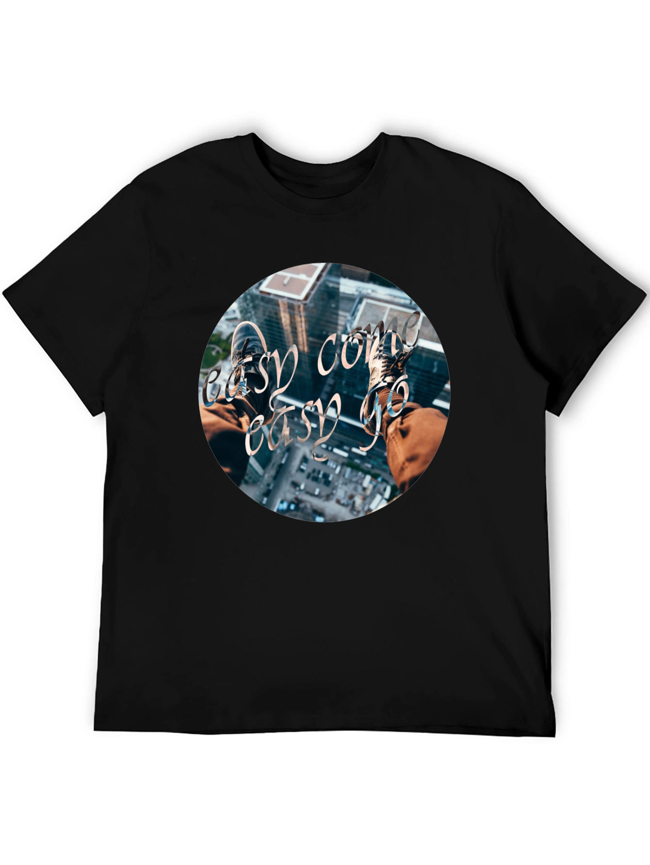 Black Easy Come Easy Go T-Shirt view 5