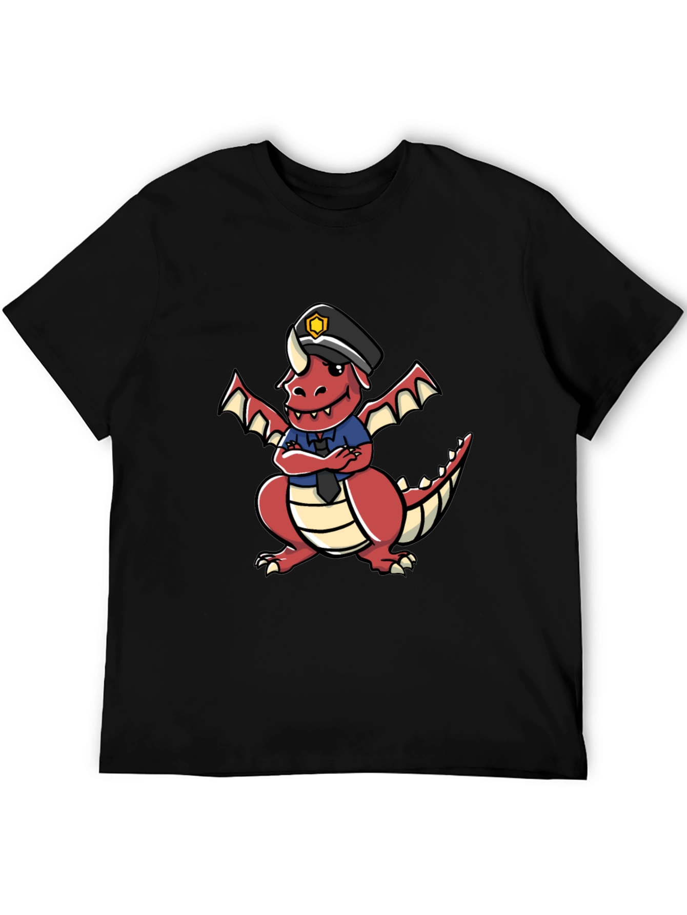 Black Dragon Police Officer T-Shirt view 5