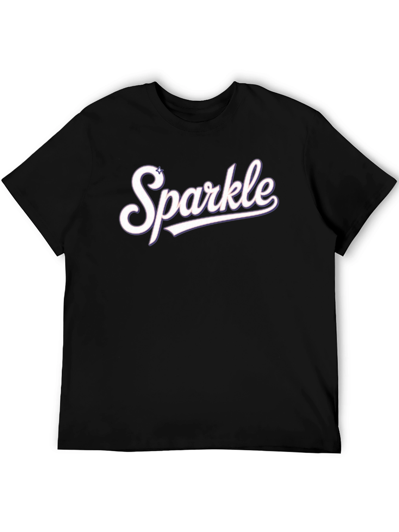 Black Sparkle Graphic Tee - Stylish Casual Wear view 5