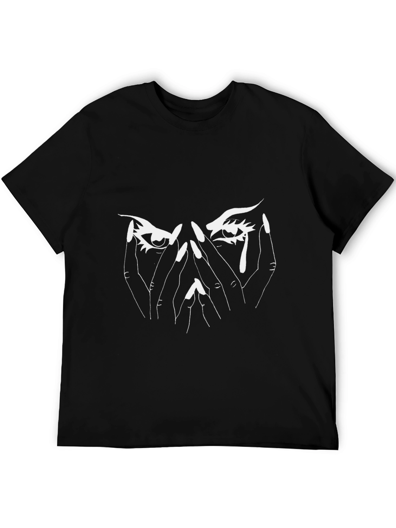 Black Emo Eye Graphic Tee - Black T-Shirt view 5