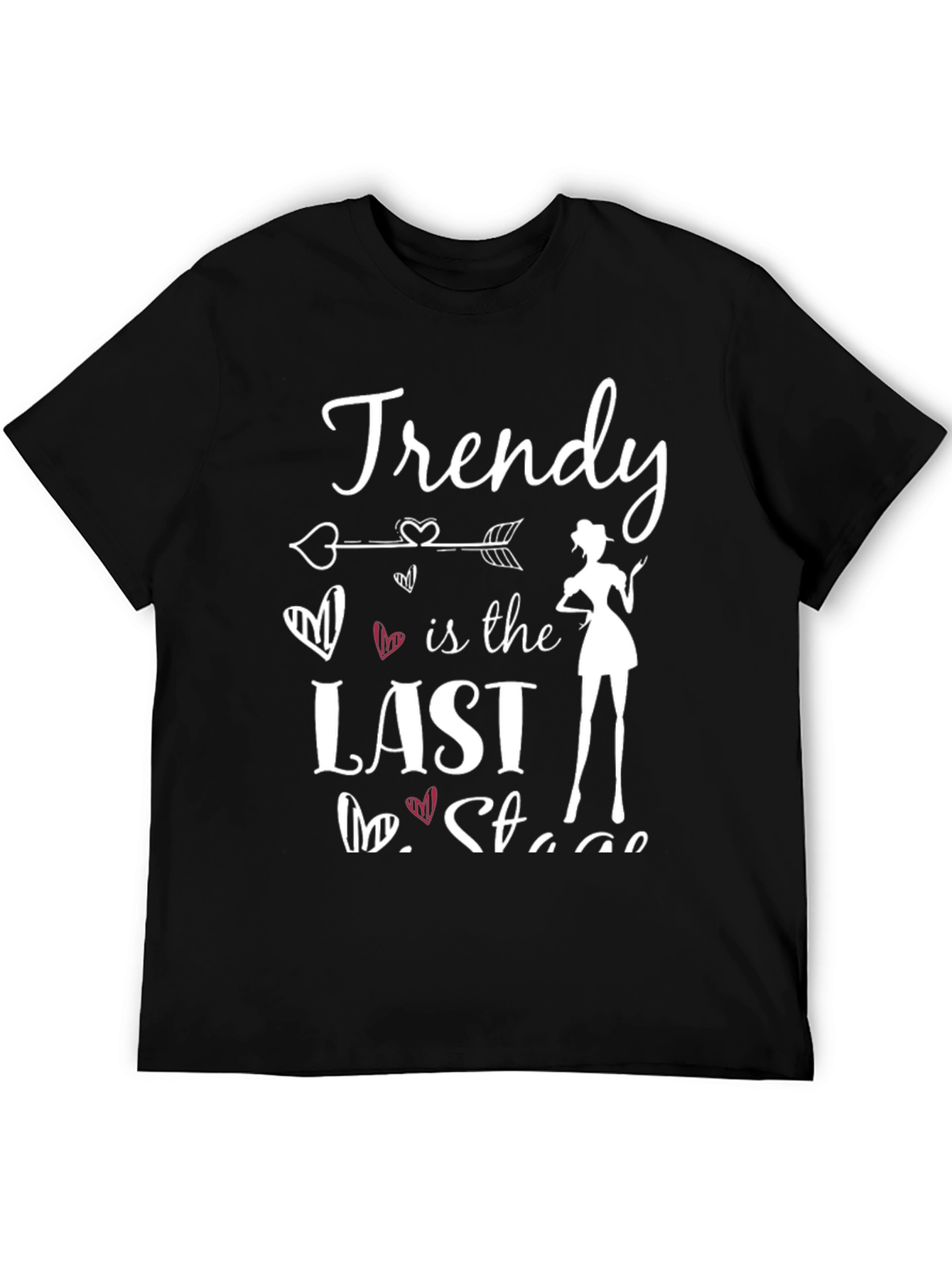 Black Trendy Last Stage T-Shirt - Stylish & Comfy view 5