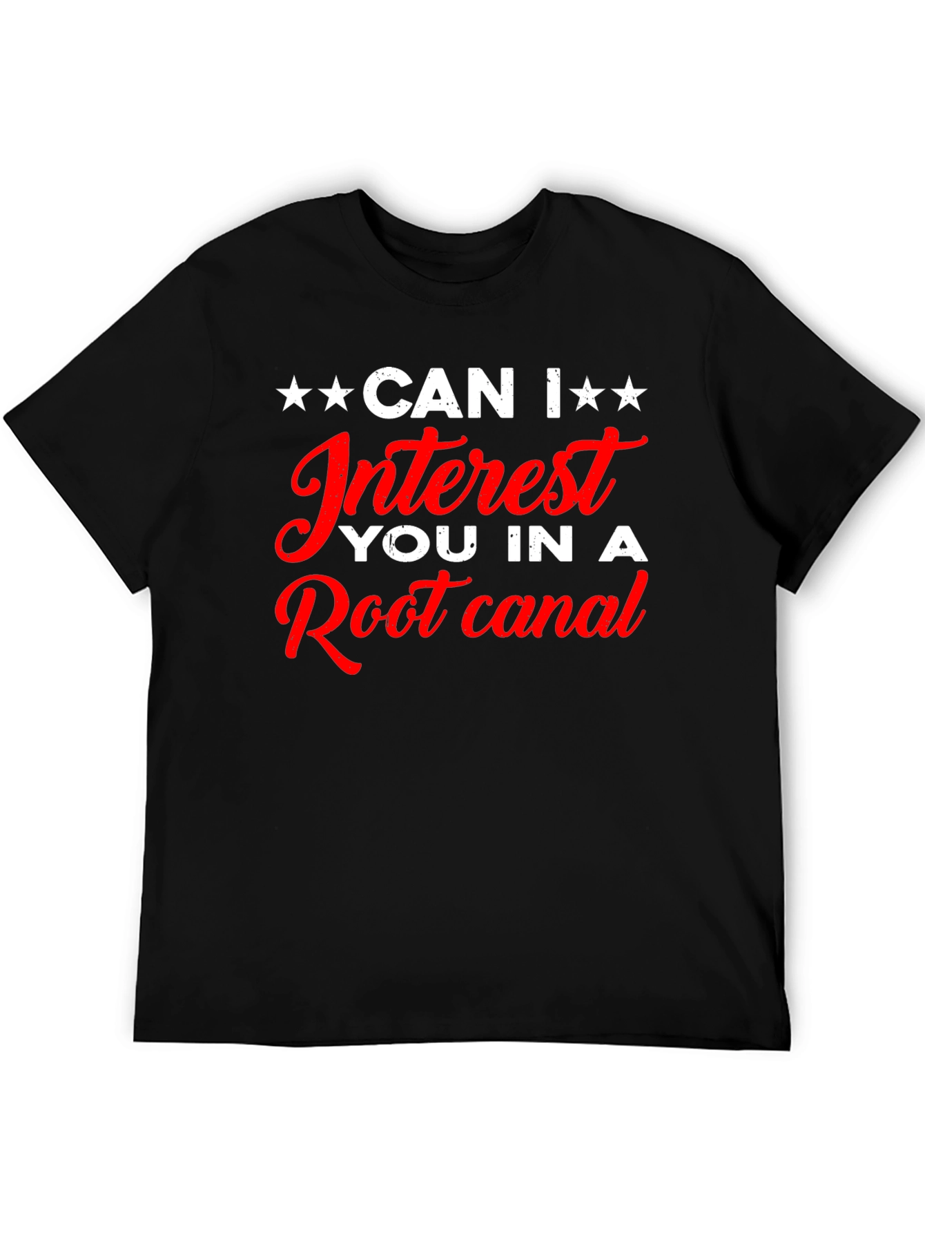 Black Funny Root Canal T-Shirt - Dental Humor Tee view 5