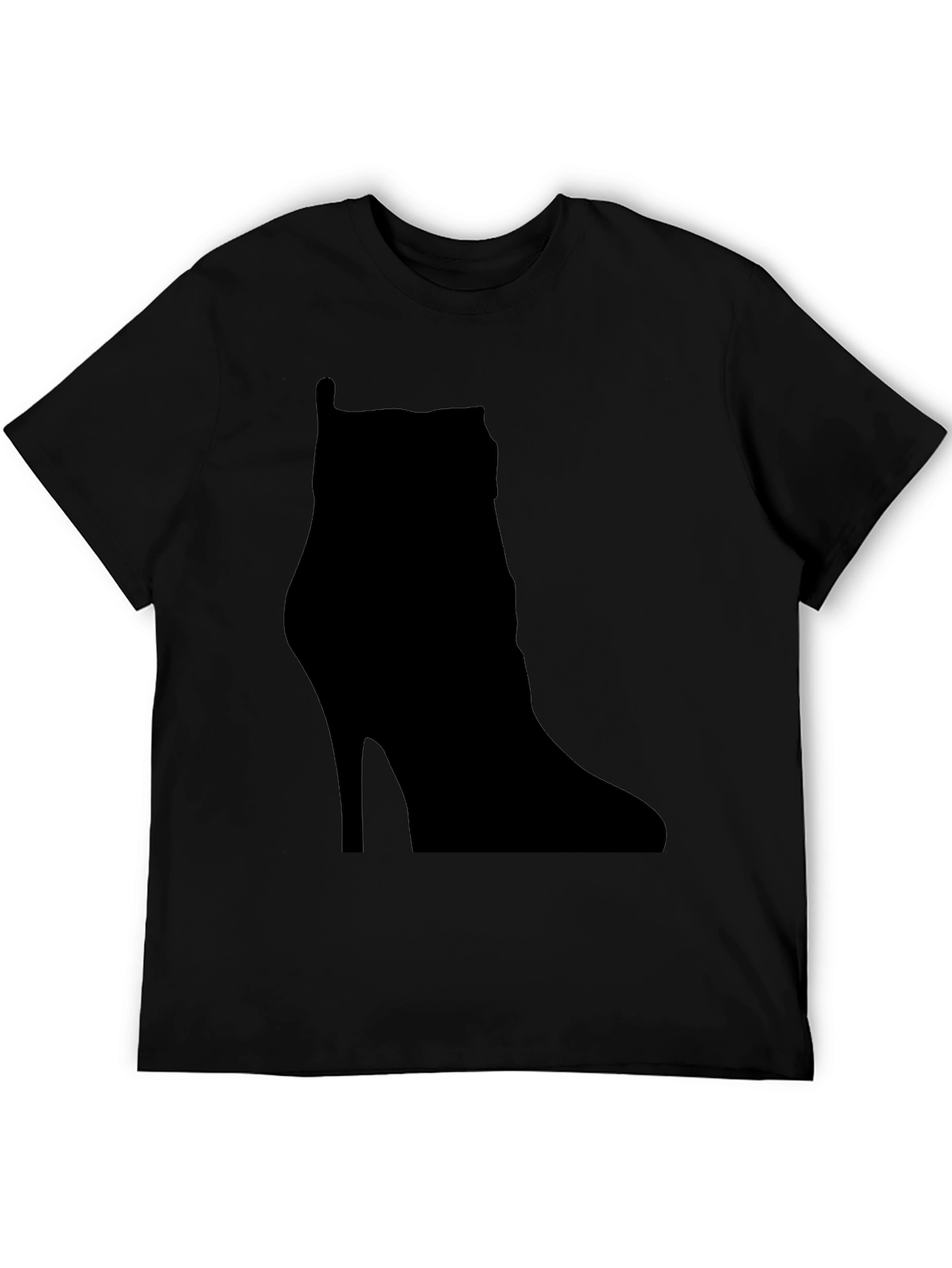Black High Heel Boot Silhouette T-Shirt view 5