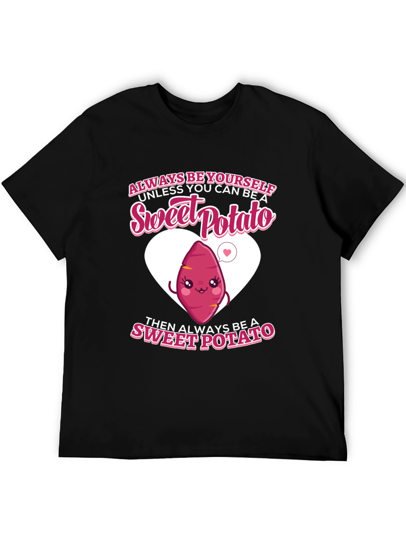 Black Sweet Potato Graphic Tee - Funny Food Lover's T-Shirt view 5
