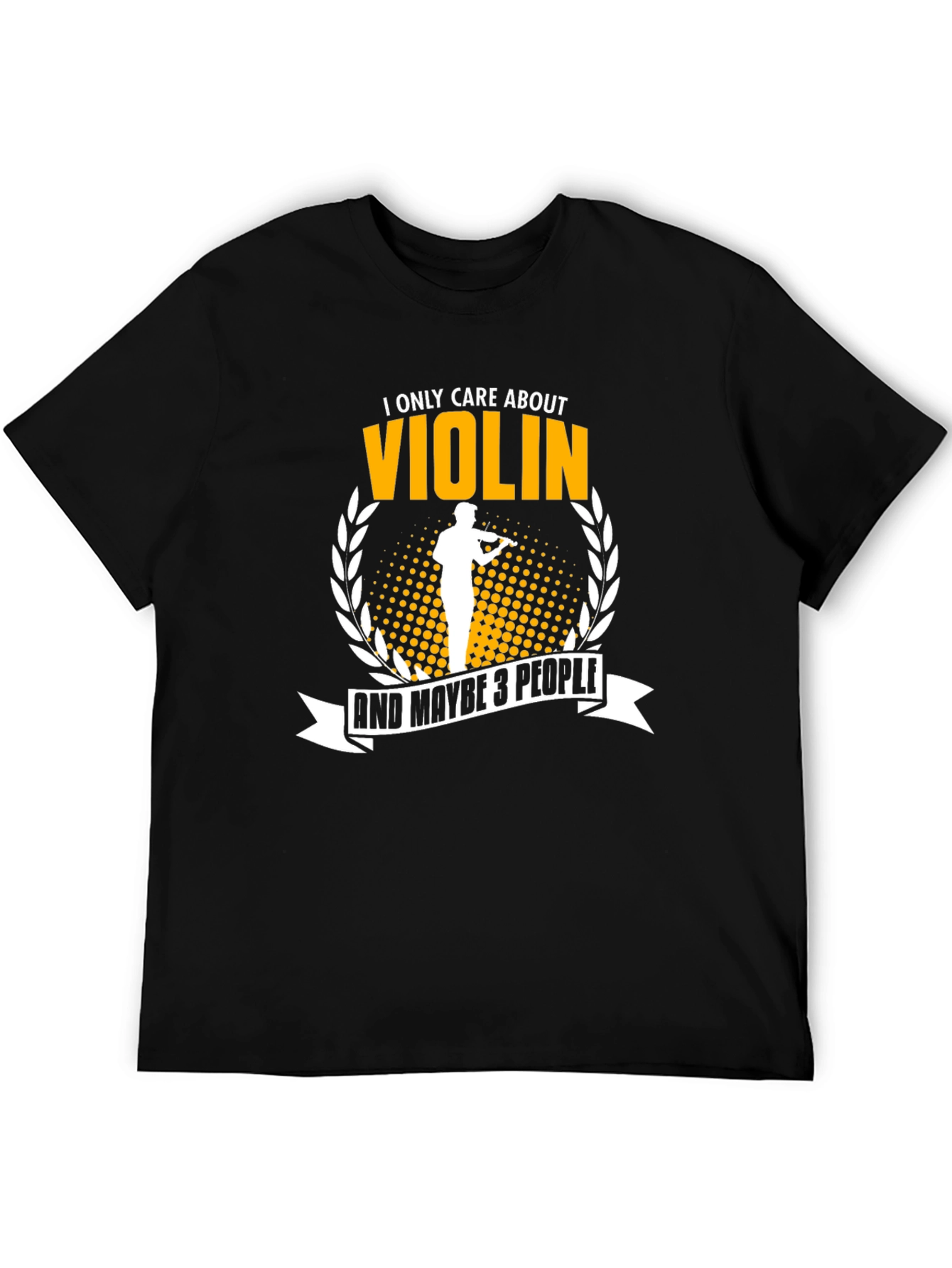 Black Violin Lover Graphic T-Shirt view 5