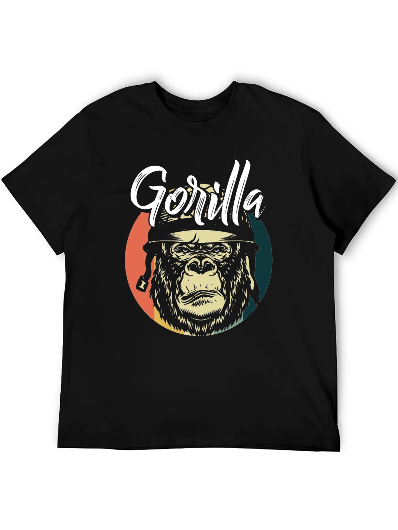 Black Gorilla Graphic Tee - Retro Style view 5