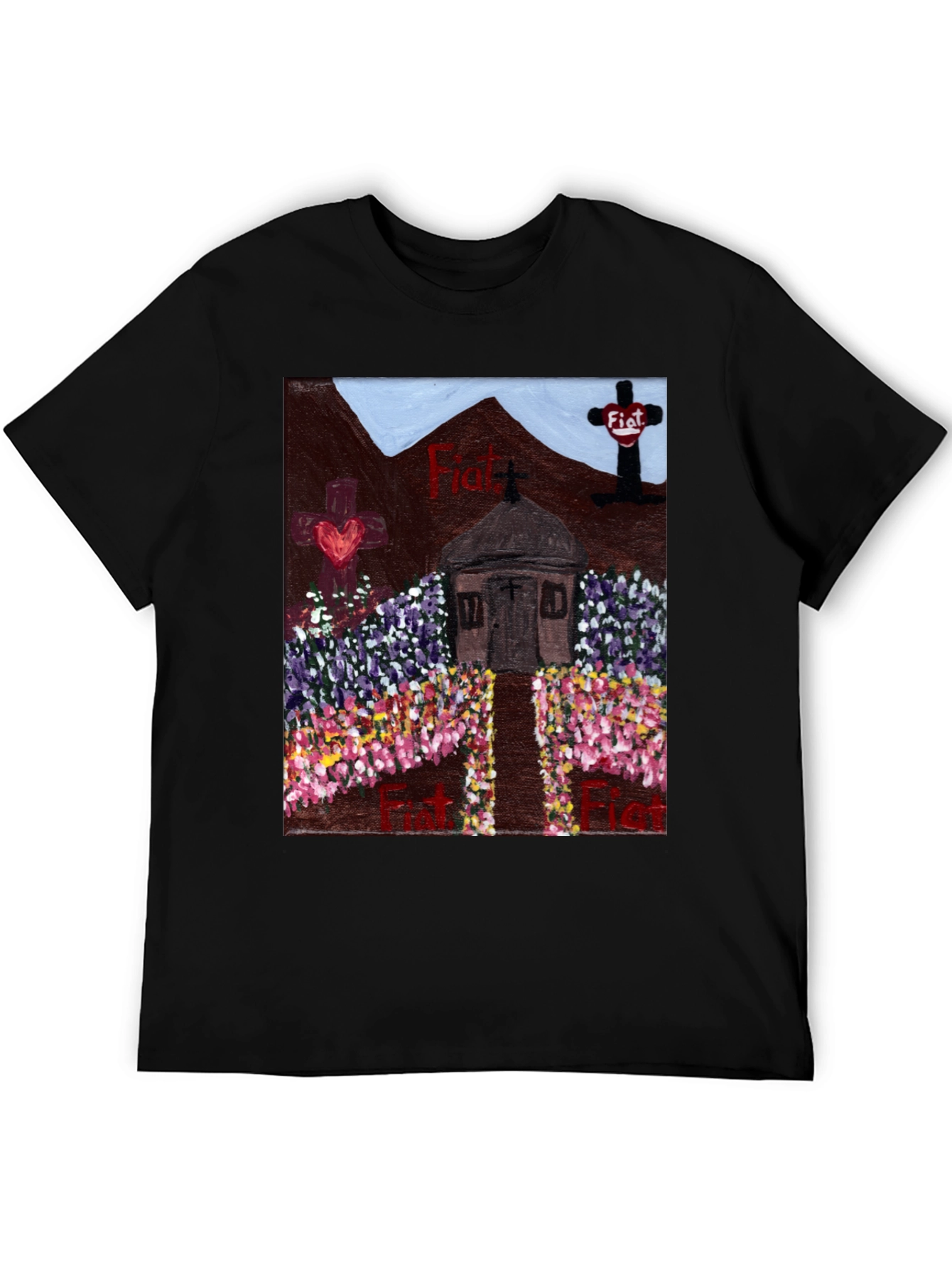 Black Floral Fiat Tee view 5