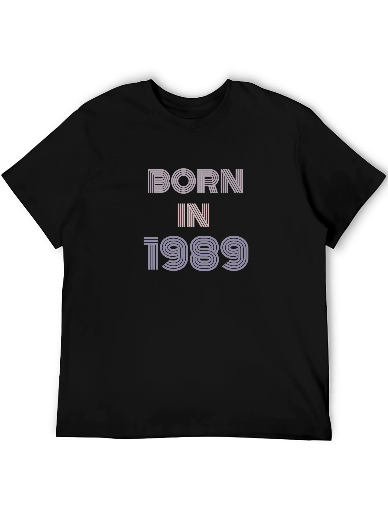 Black Born in 1989 Graphic T-Shirt view 5