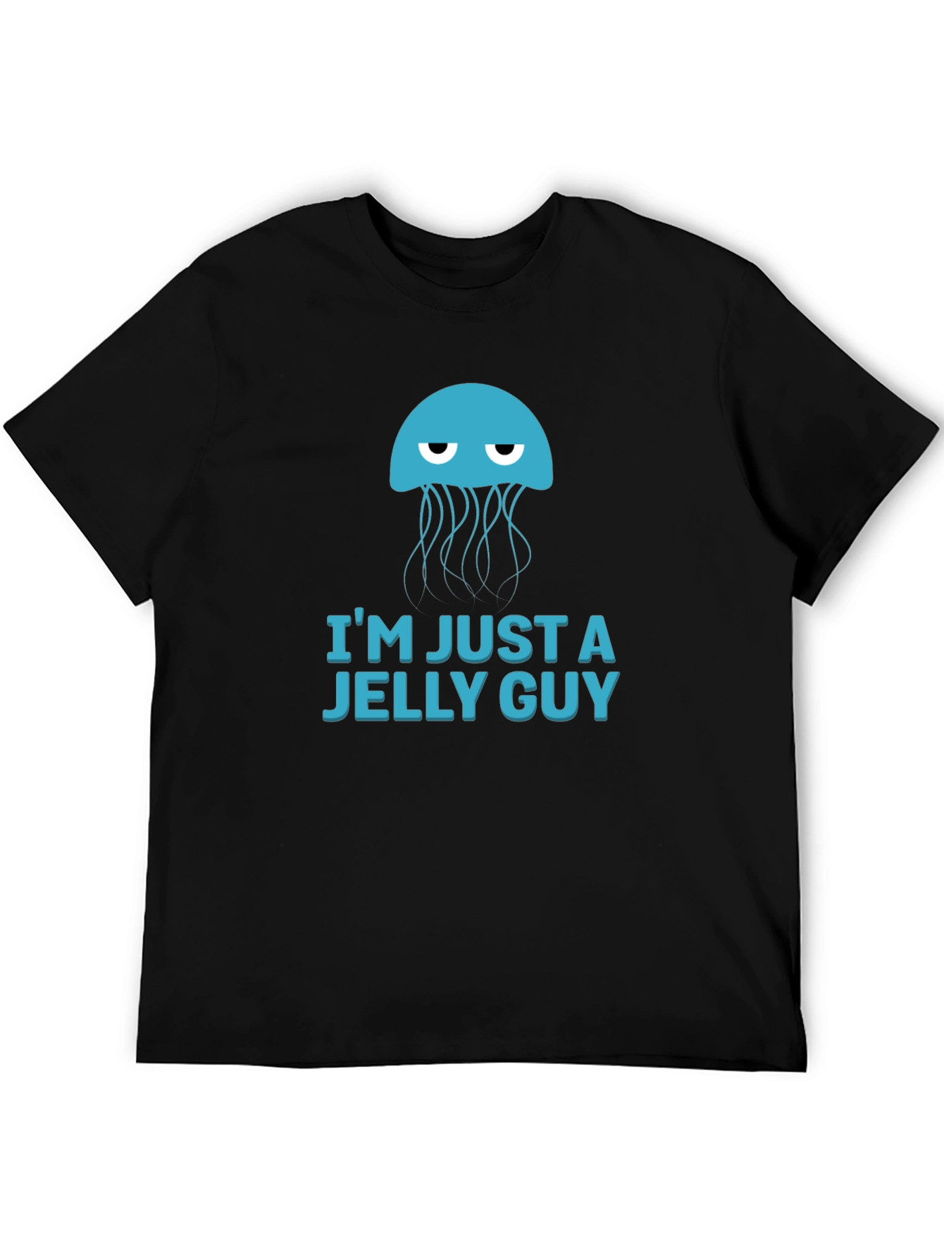 Black I'm Just a Jelly Guy T-Shirt - Novelty Graphic Tee view 5