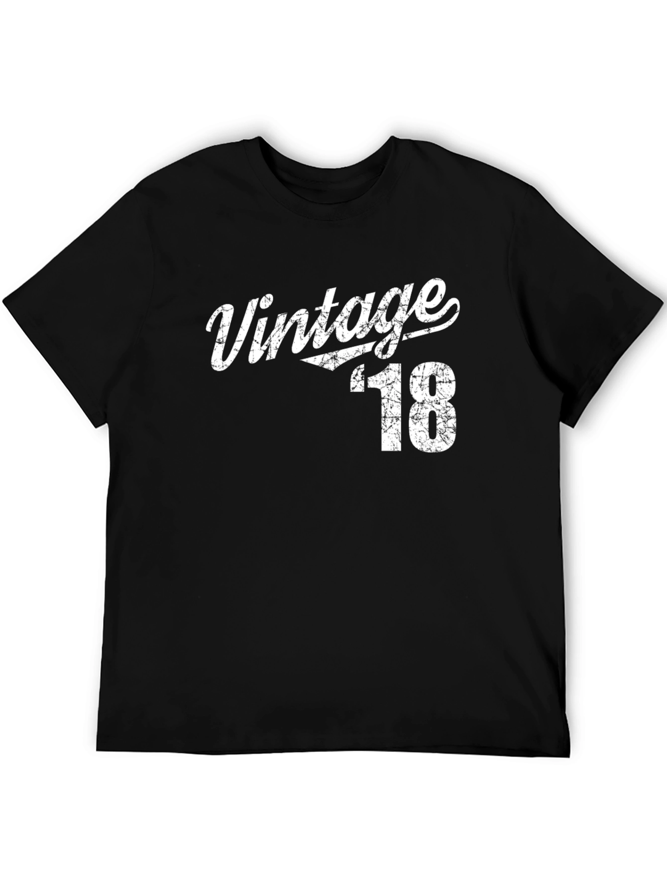 Black Vintage '18 Graphic T-Shirt view 5