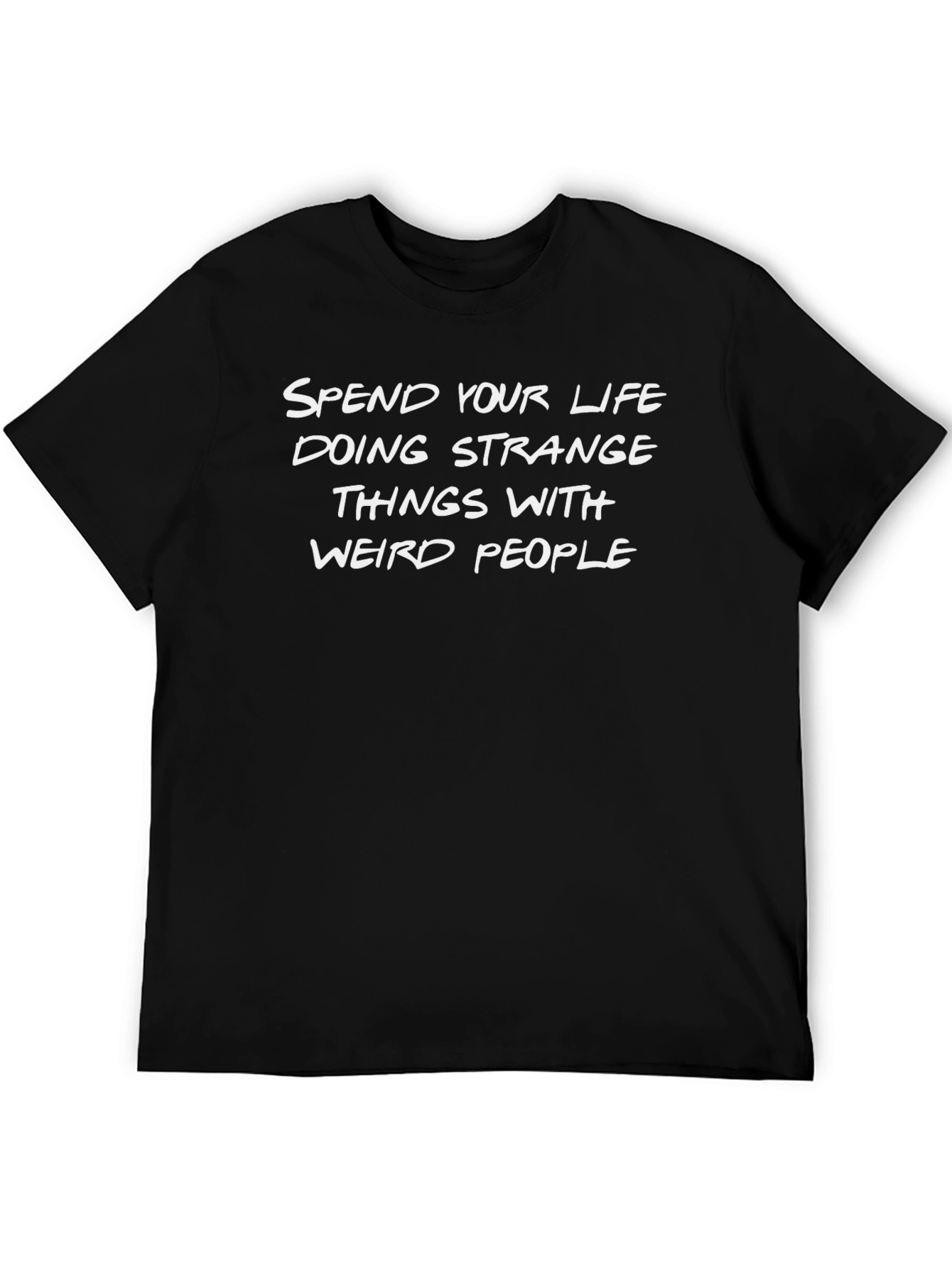 Black Spend Your Life Funny Graphic Tee view 5