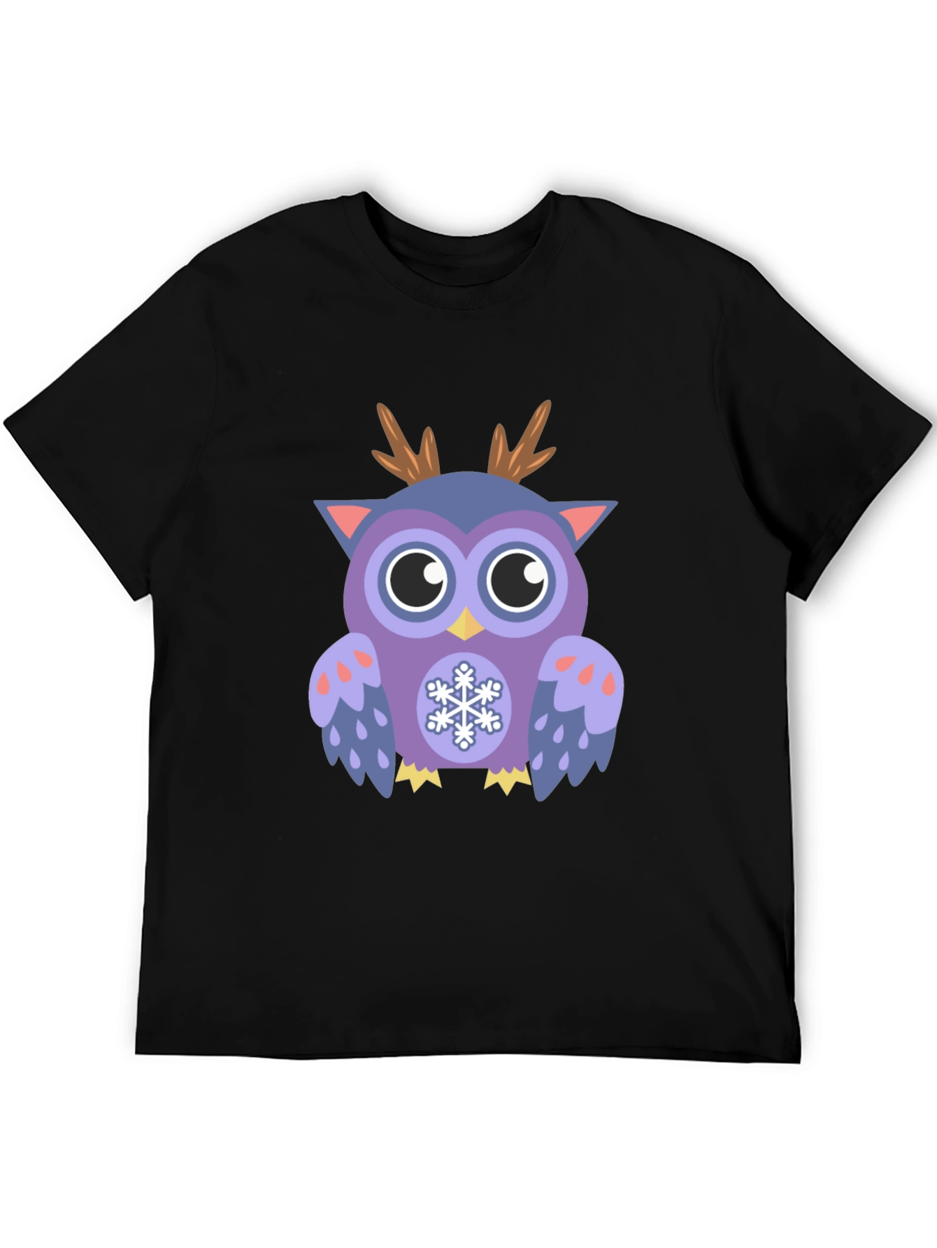 Festive Owl Graphic T-Shirt - Holiday Fun - 5