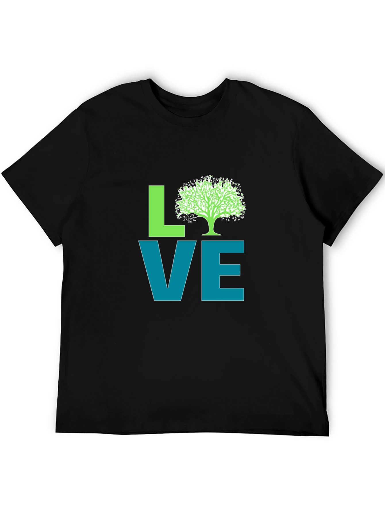 Black Love Nature Graphic Tee - Black view 5