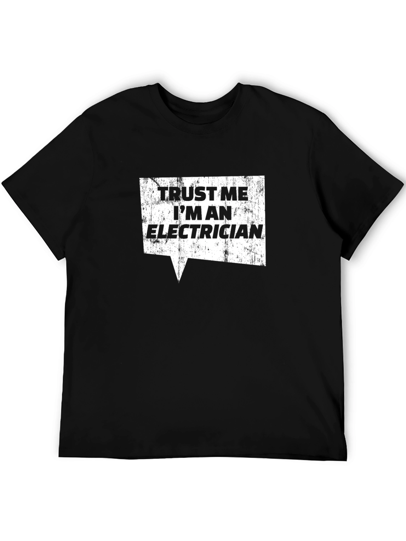 Black Trust Me I'm an Electrician Graphic T-Shirt view 5