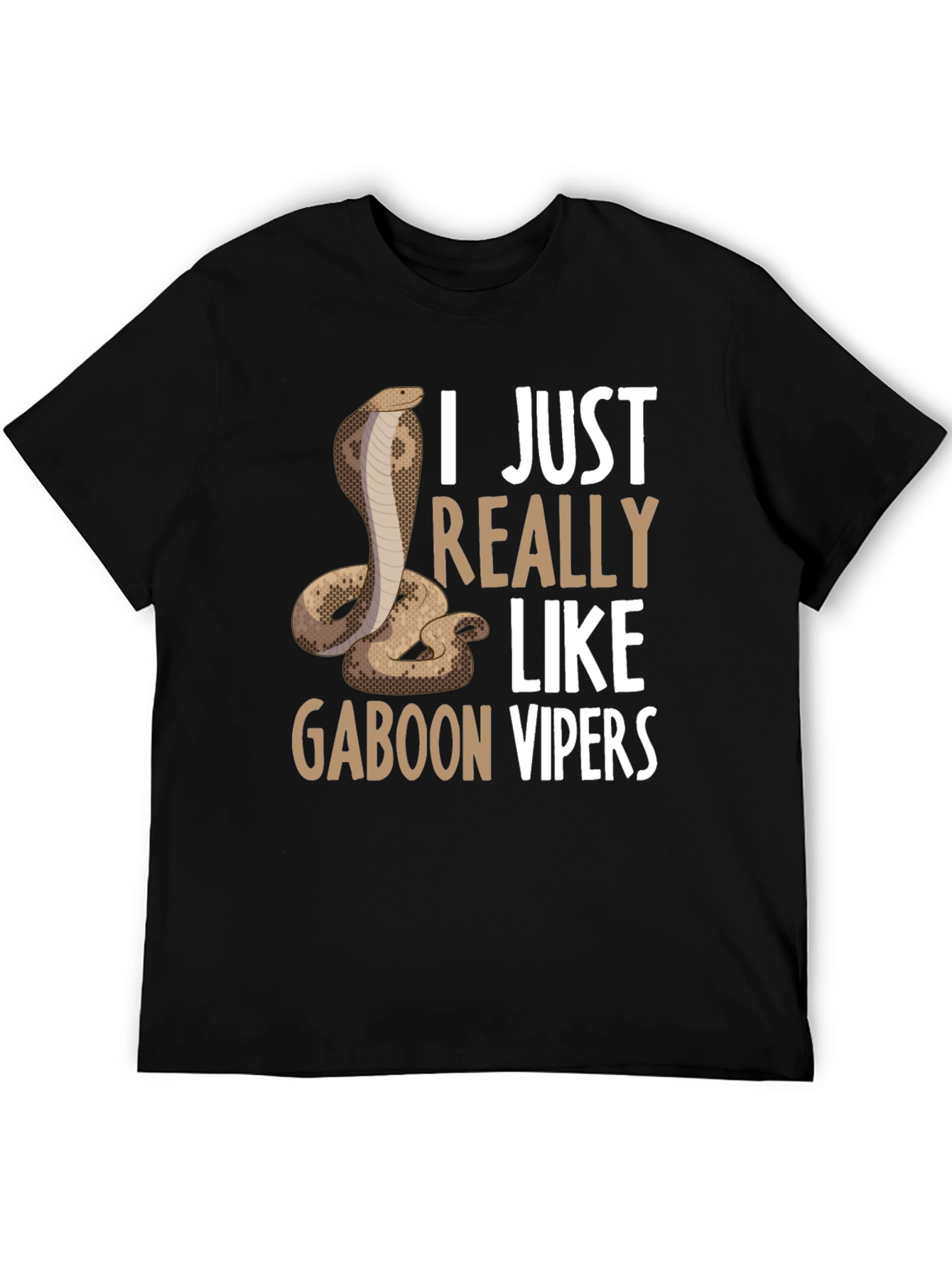 Black Gaboon Viper T-Shirt view 5