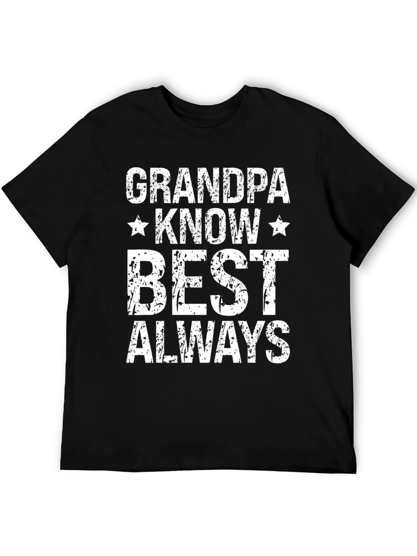 Black Grandpa Knows Best Men's Graphic T-Shirt view 5