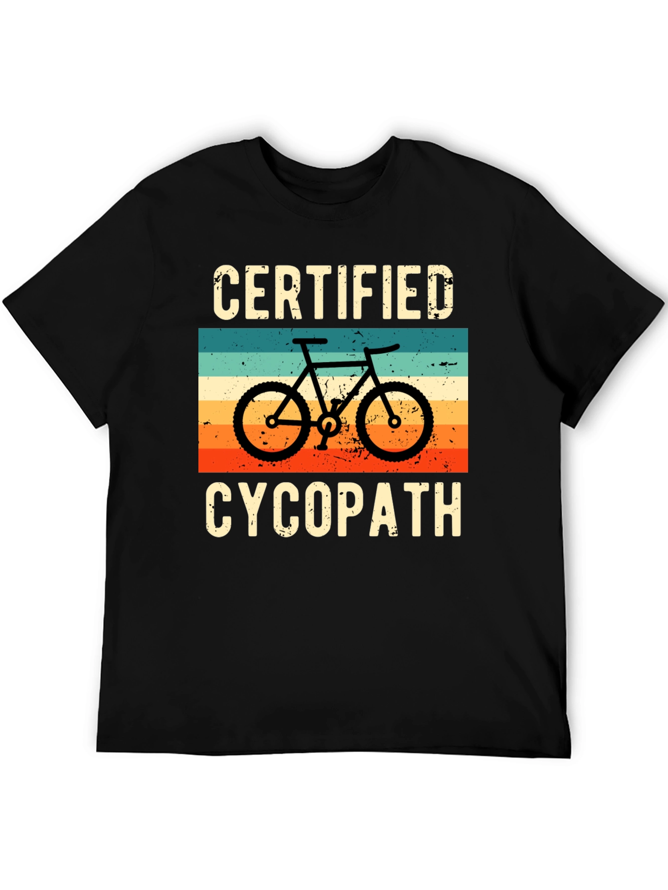 Black Certified Cycopath Graphic T-Shirt view 5