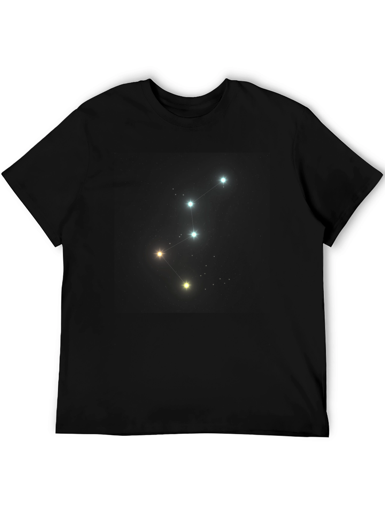 Black Constellation Graphic Tee - Stylish Night Sky Design view 5