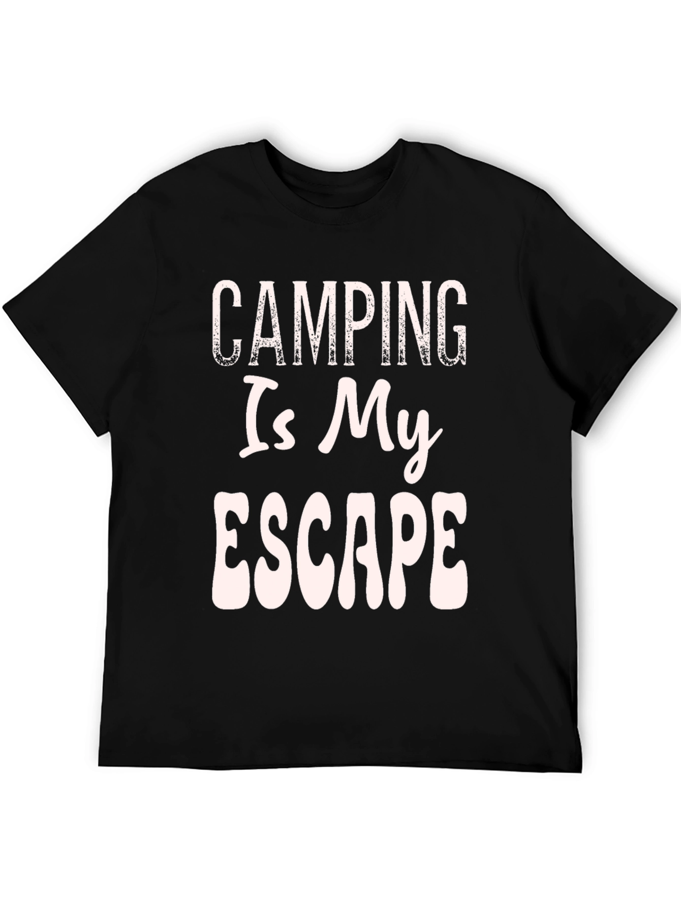 Black Camping Is My Escape Graphic Tee view 5